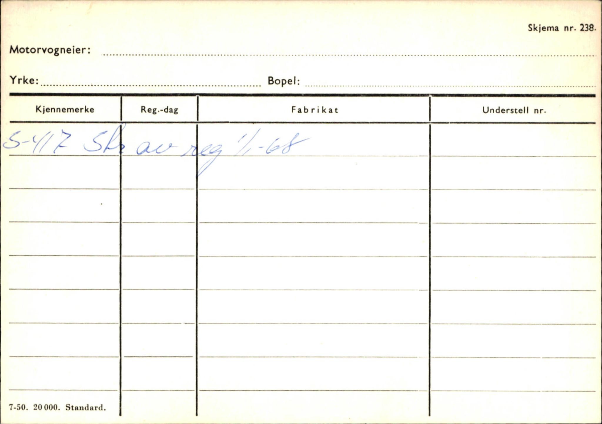 Statens vegvesen, Sogn og Fjordane vegkontor, AV/SAB-A-5301/4/F/L0131: Eigarregister Høyanger P-Å. Stryn S-Å, 1945-1975, p. 664