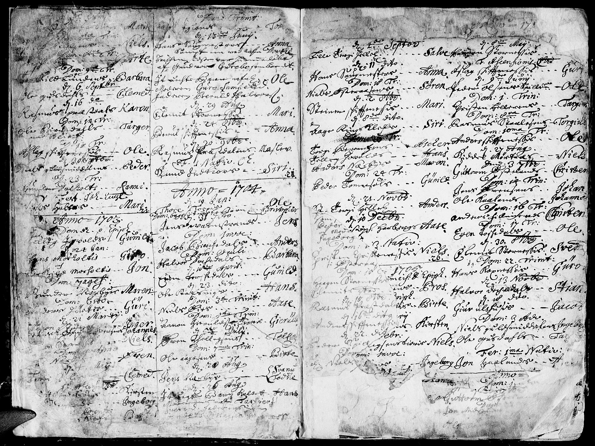 Hommedal sokneprestkontor, AV/SAK-1111-0023/F/Fa/Fab/L0001: Parish register (official) no. A 1 /1, 1690-1754