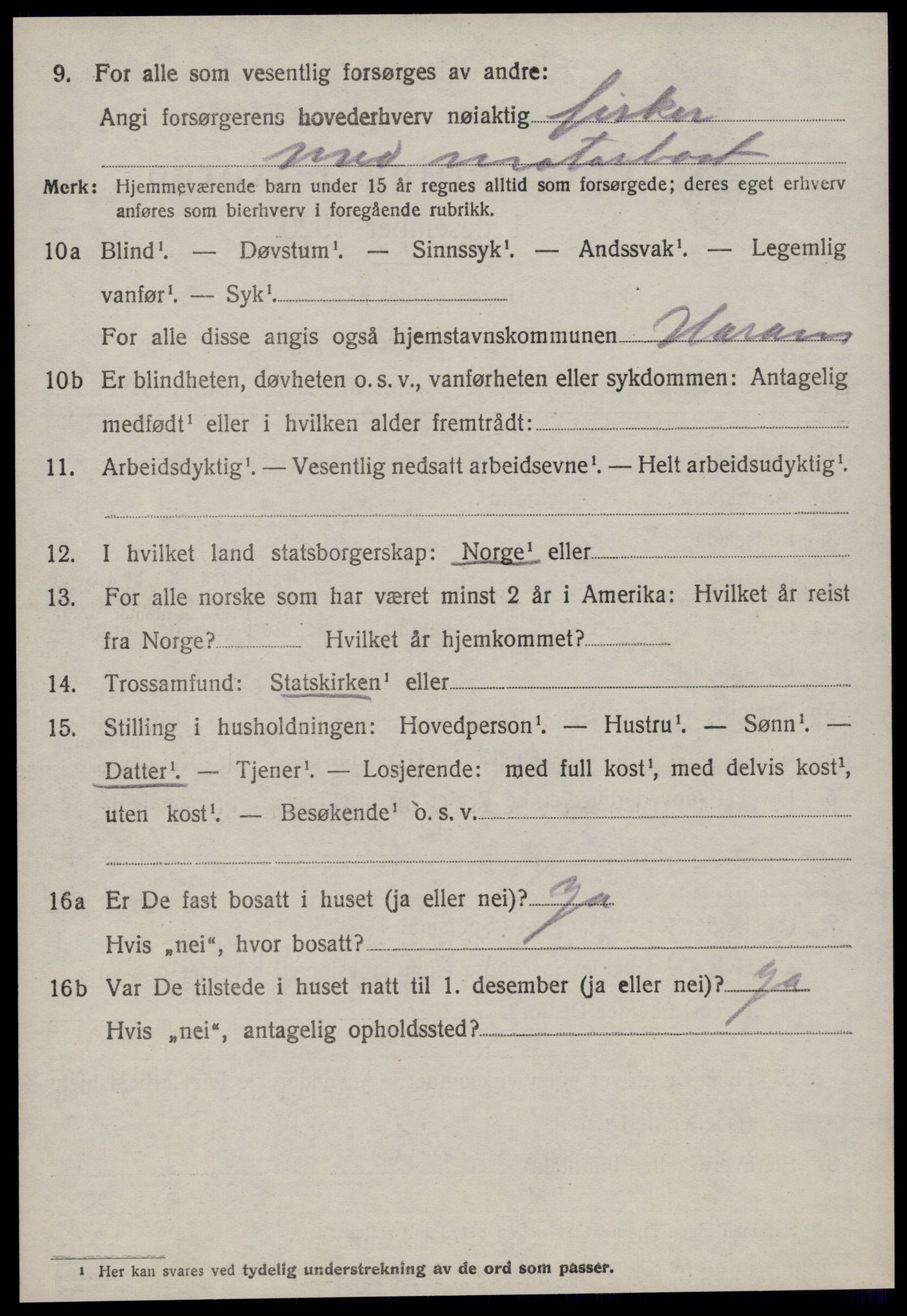 SAT, 1920 census for Haram, 1920, p. 2236