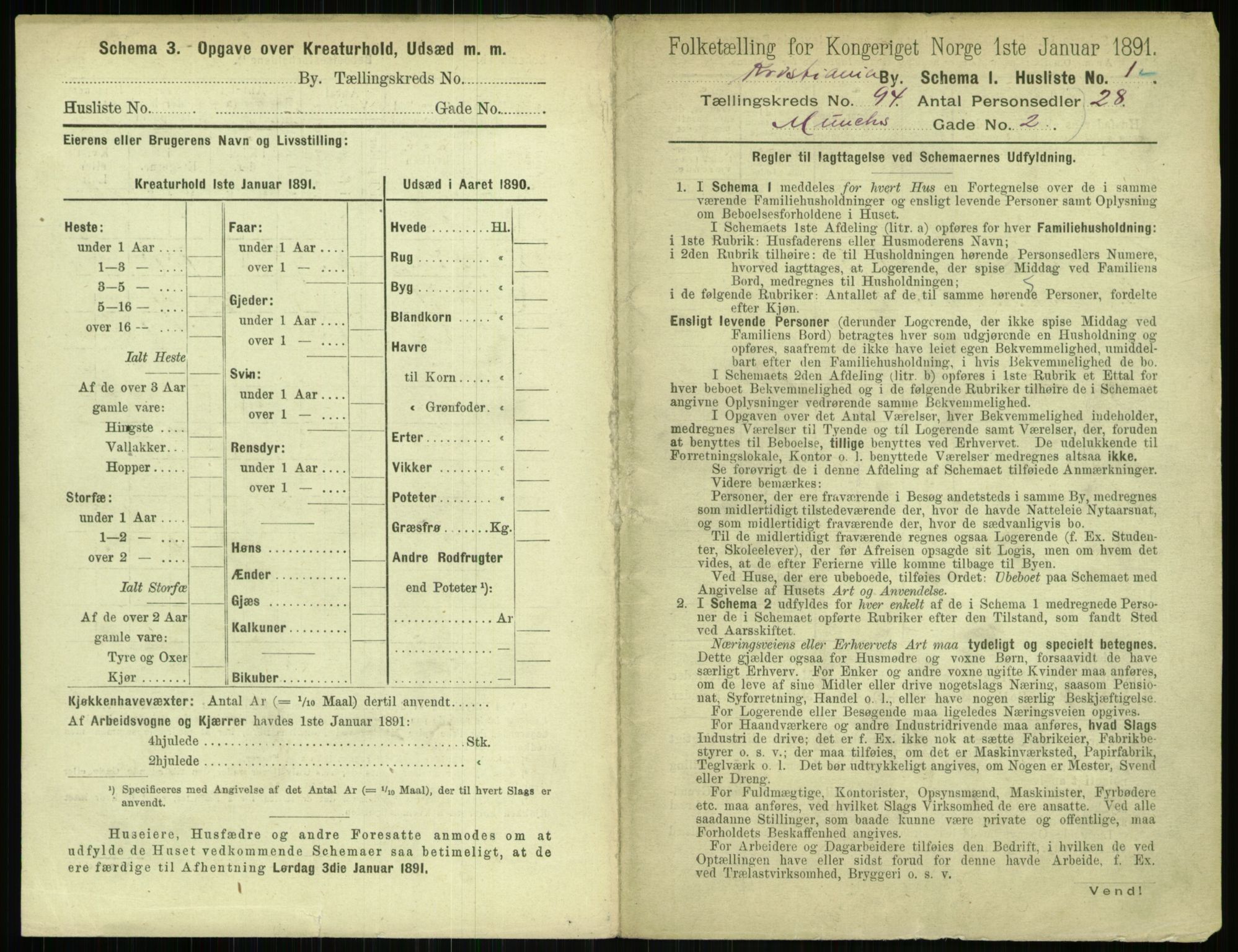 RA, 1891 census for 0301 Kristiania, 1891, p. 45949