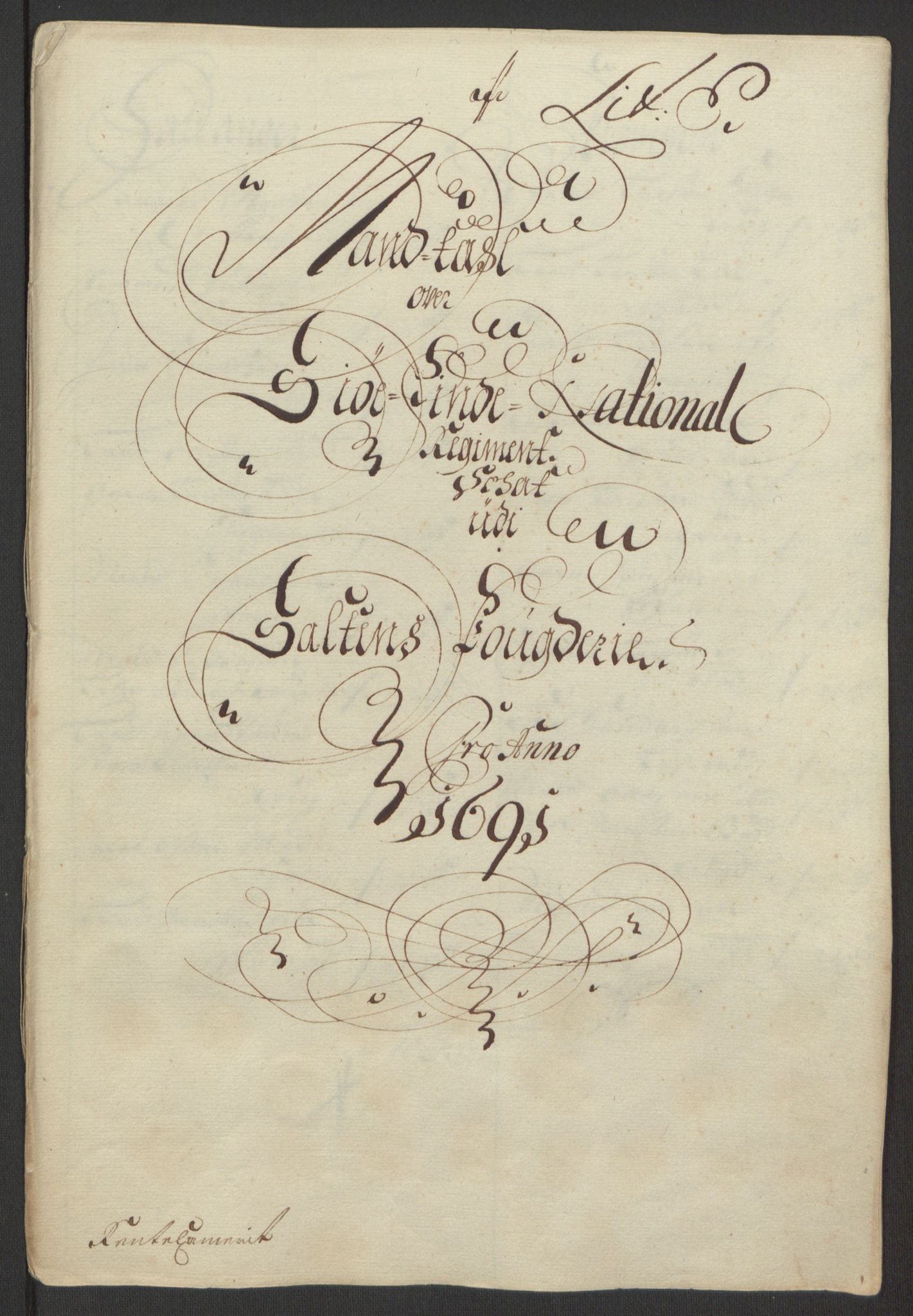Rentekammeret inntil 1814, Reviderte regnskaper, Fogderegnskap, RA/EA-4092/R66/L4577: Fogderegnskap Salten, 1691-1693, p. 55