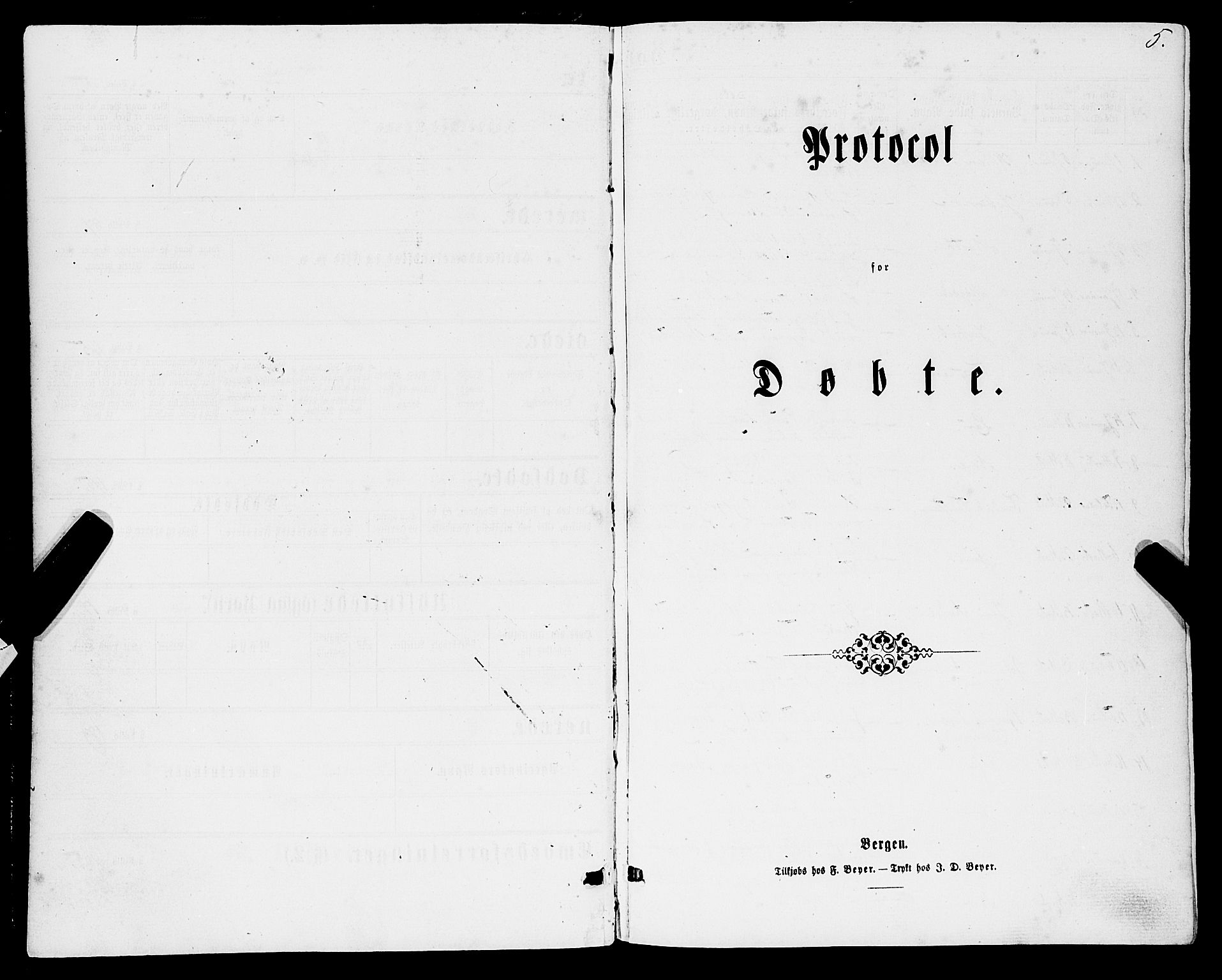 Stord sokneprestembete, SAB/A-78201/H/Haa: Parish register (official) no. B 1, 1862-1877, p. 5