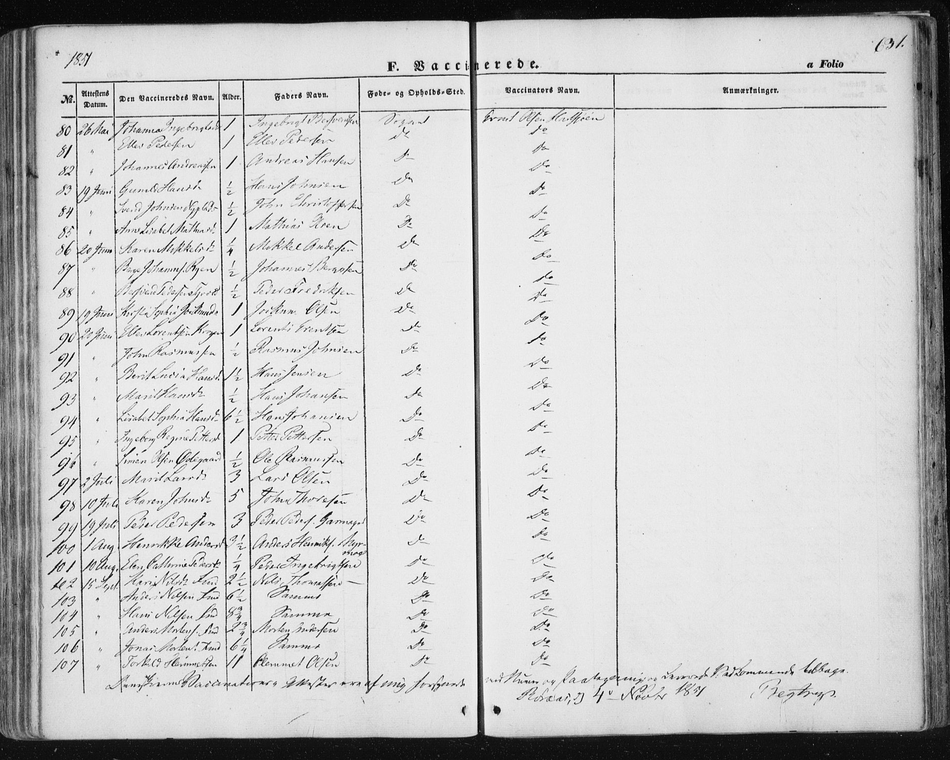 Ministerialprotokoller, klokkerbøker og fødselsregistre - Sør-Trøndelag, AV/SAT-A-1456/681/L0931: Parish register (official) no. 681A09, 1845-1859, p. 631