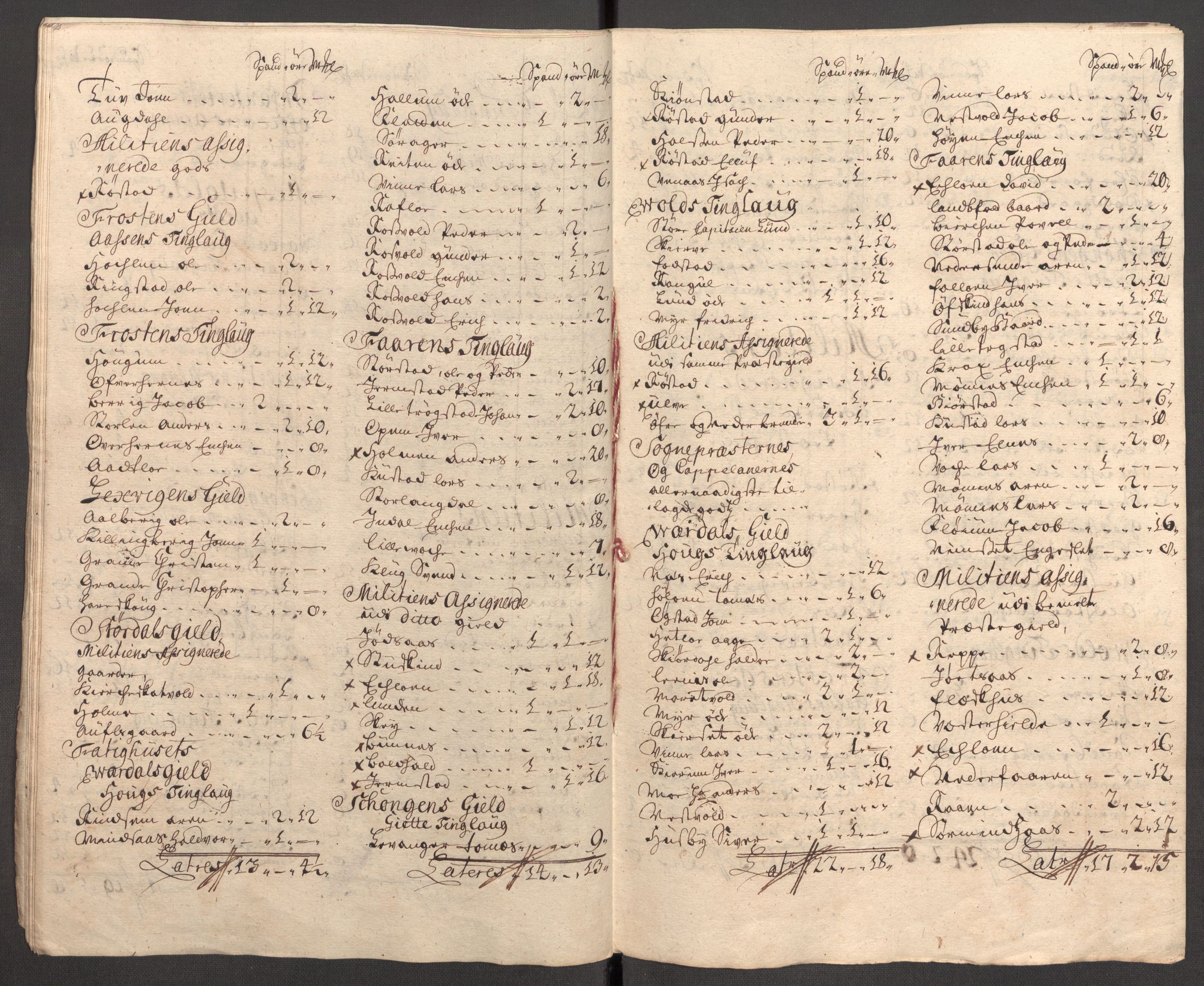 Rentekammeret inntil 1814, Reviderte regnskaper, Fogderegnskap, AV/RA-EA-4092/R62/L4197: Fogderegnskap Stjørdal og Verdal, 1707, p. 261