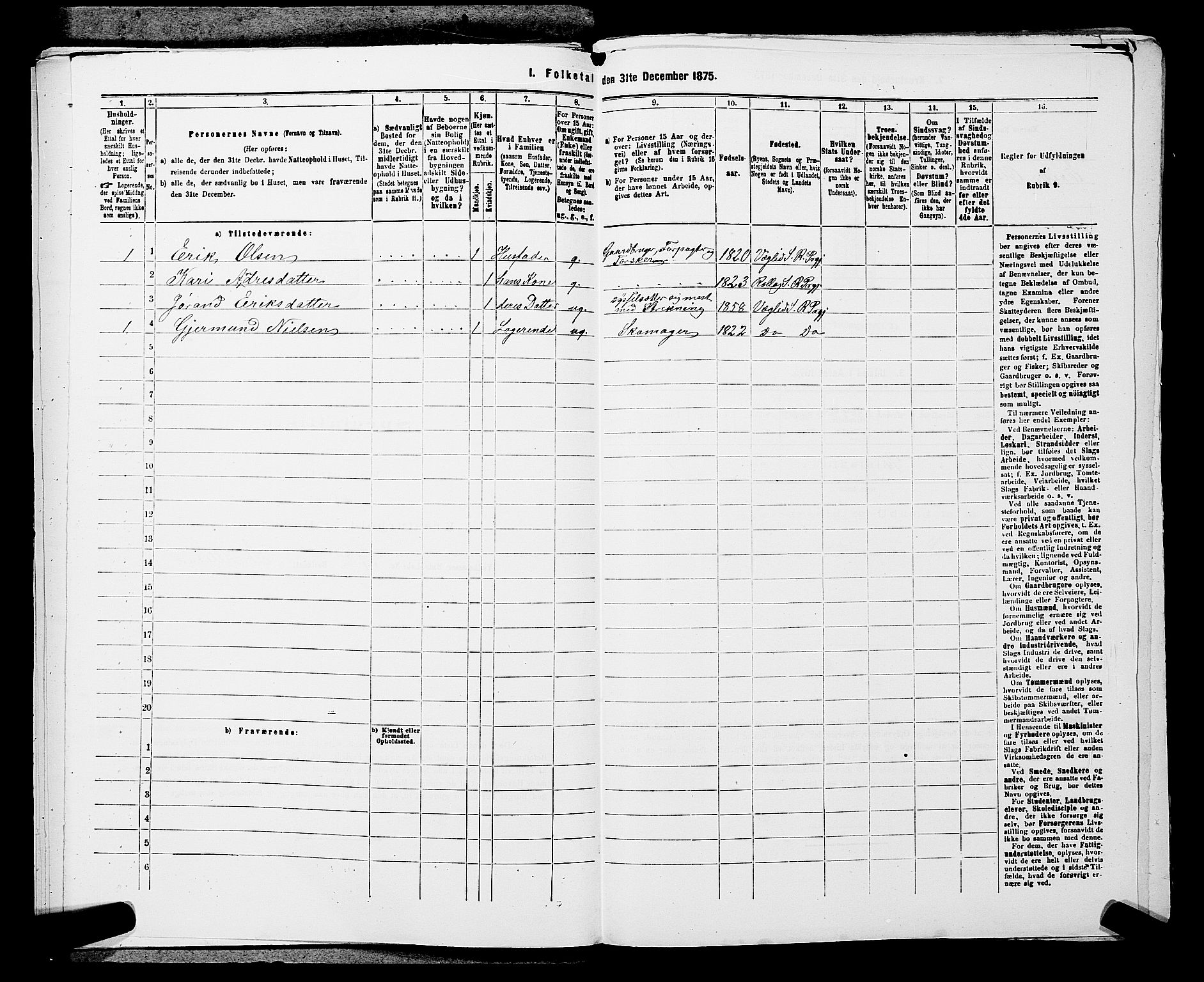 SAKO, 1875 census for 0632P Rollag, 1875, p. 243