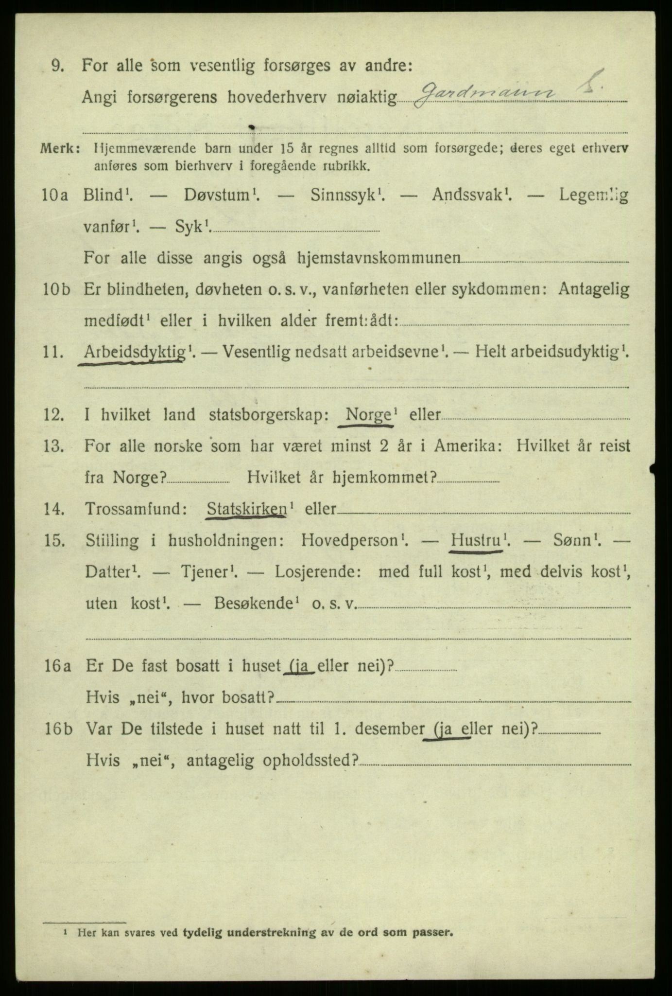 SAB, 1920 census for Sogndal, 1920, p. 2942