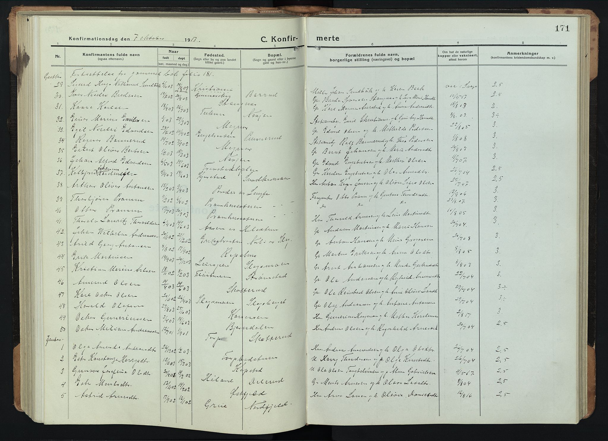 Eidskog prestekontor, AV/SAH-PREST-026/H/Ha/Hab/L0005: Parish register (copy) no. 5, 1916-1946, p. 171