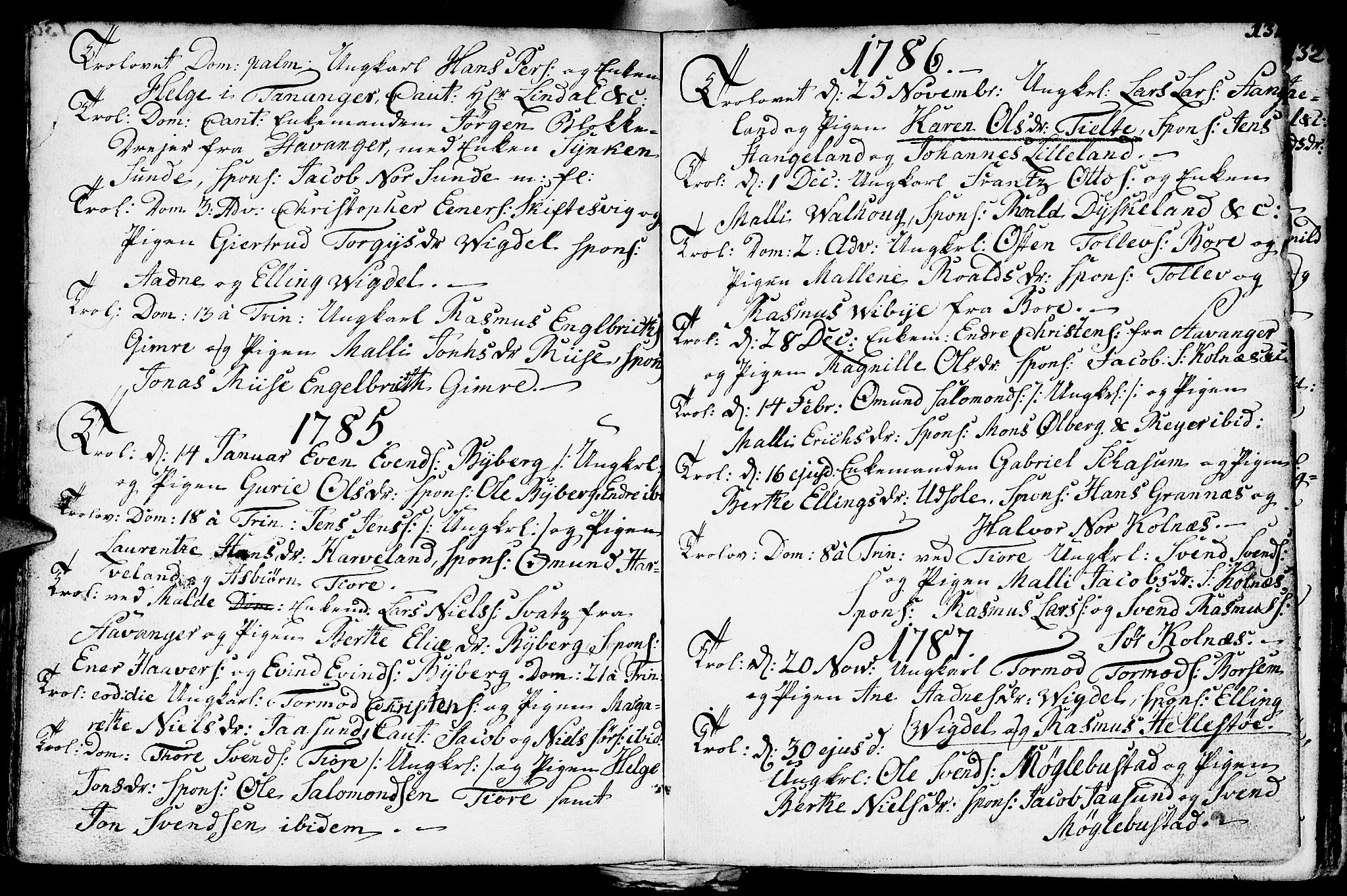 Håland sokneprestkontor, AV/SAST-A-101802/001/30BA/L0002: Parish register (official) no. A 2, 1722-1794, p. 131