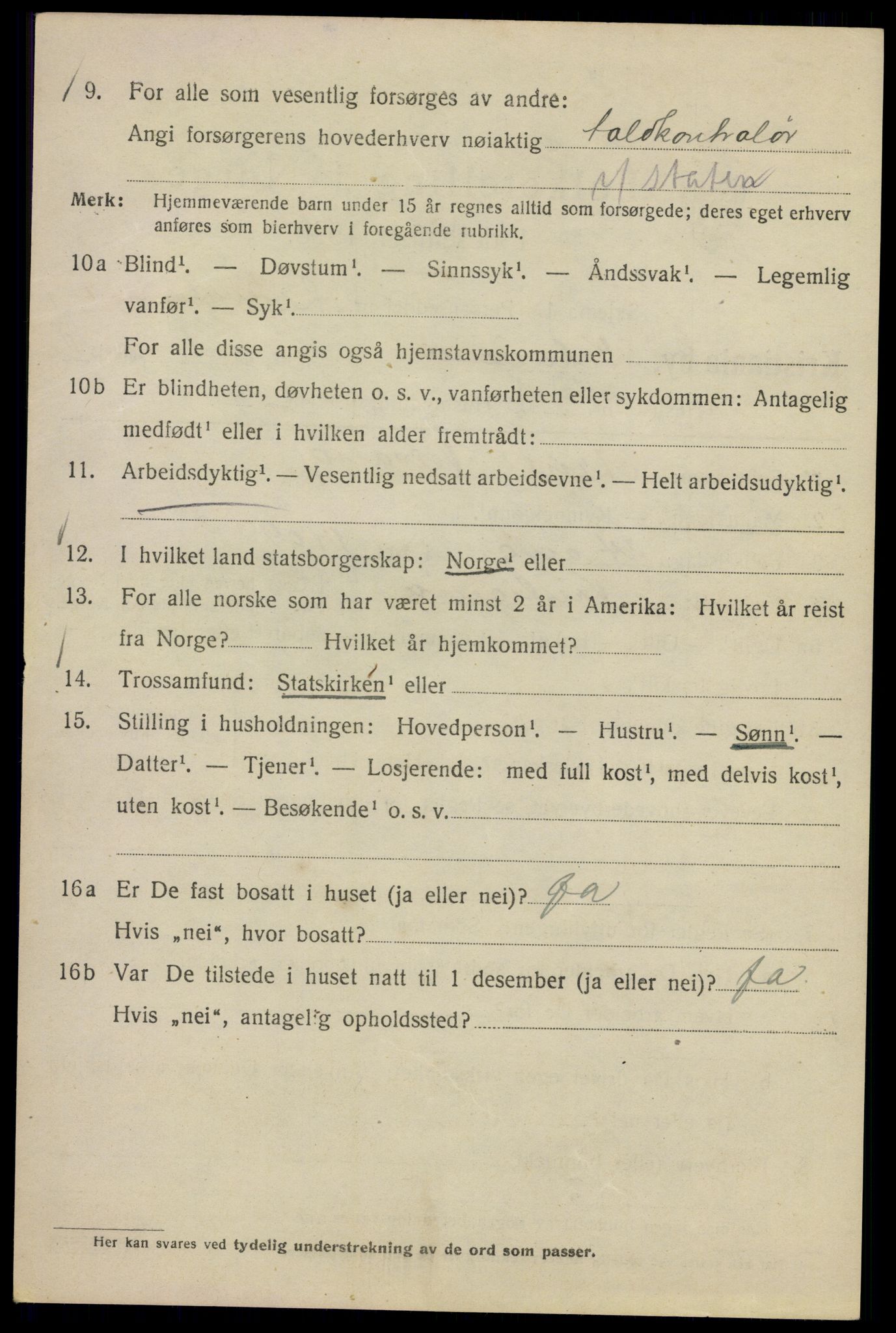 SAO, 1920 census for Kristiania, 1920, p. 500204