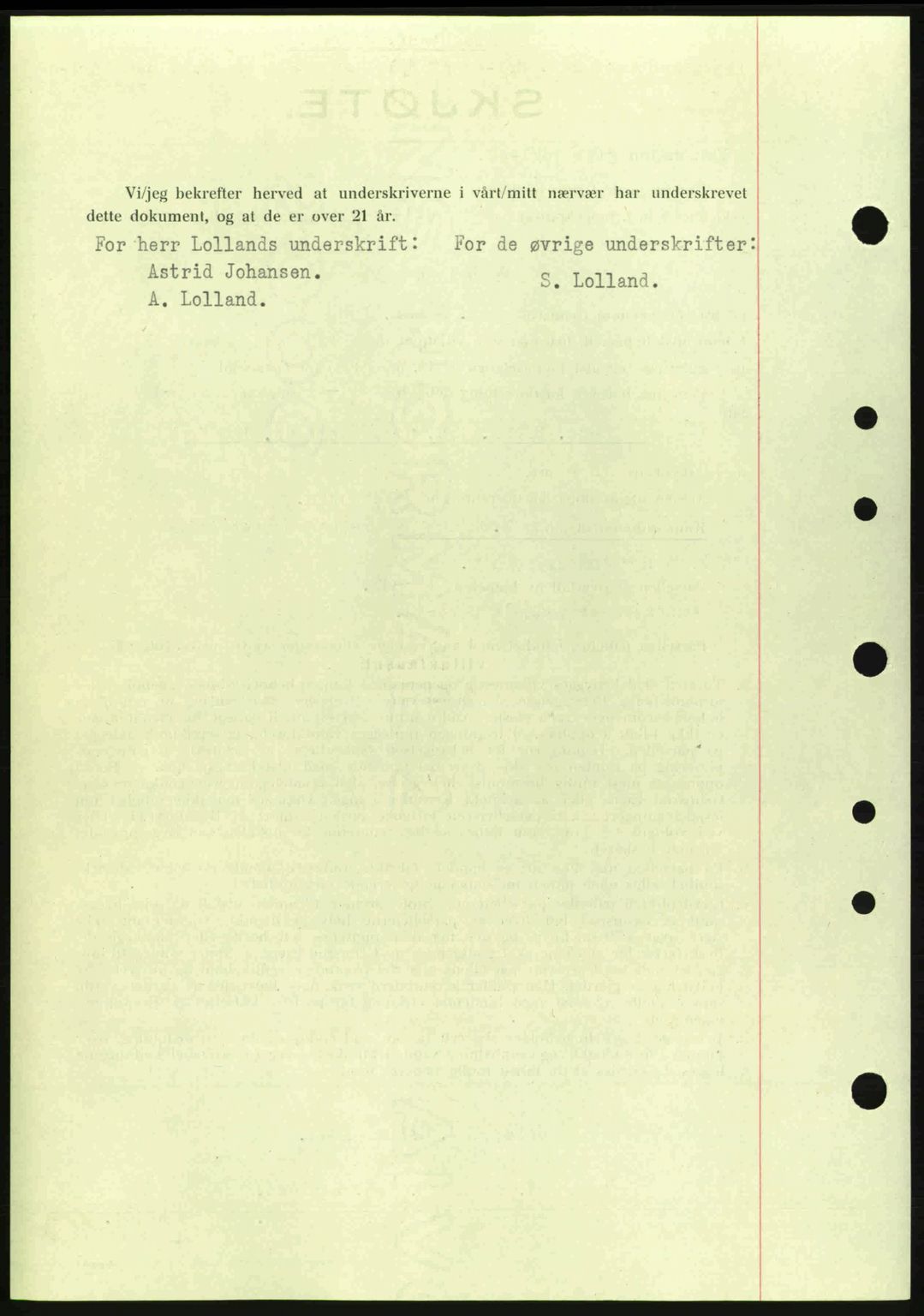 Moss sorenskriveri, SAO/A-10168: Mortgage book no. A9, 1941-1942, Diary no: : 277/1942