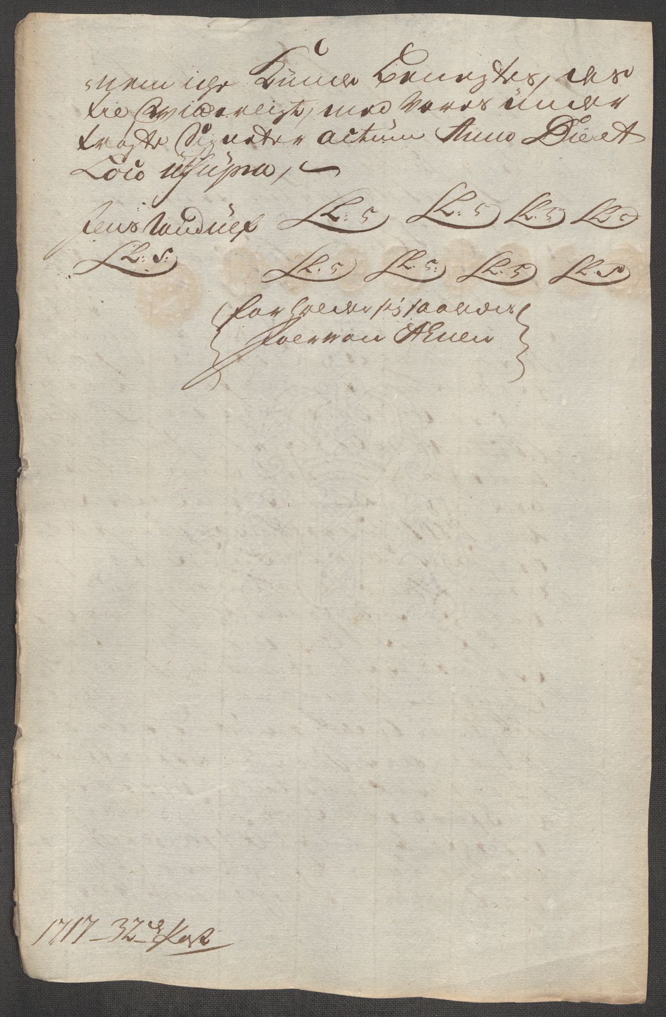 Rentekammeret inntil 1814, Reviderte regnskaper, Fogderegnskap, AV/RA-EA-4092/R60/L3970: Fogderegnskap Orkdal og Gauldal, 1717, p. 135