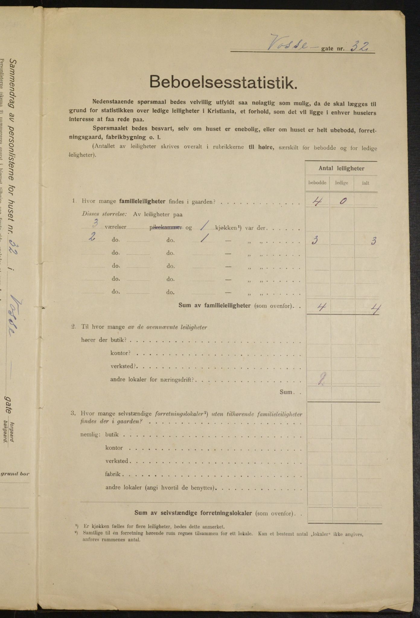 OBA, Municipal Census 1915 for Kristiania, 1915, p. 126123