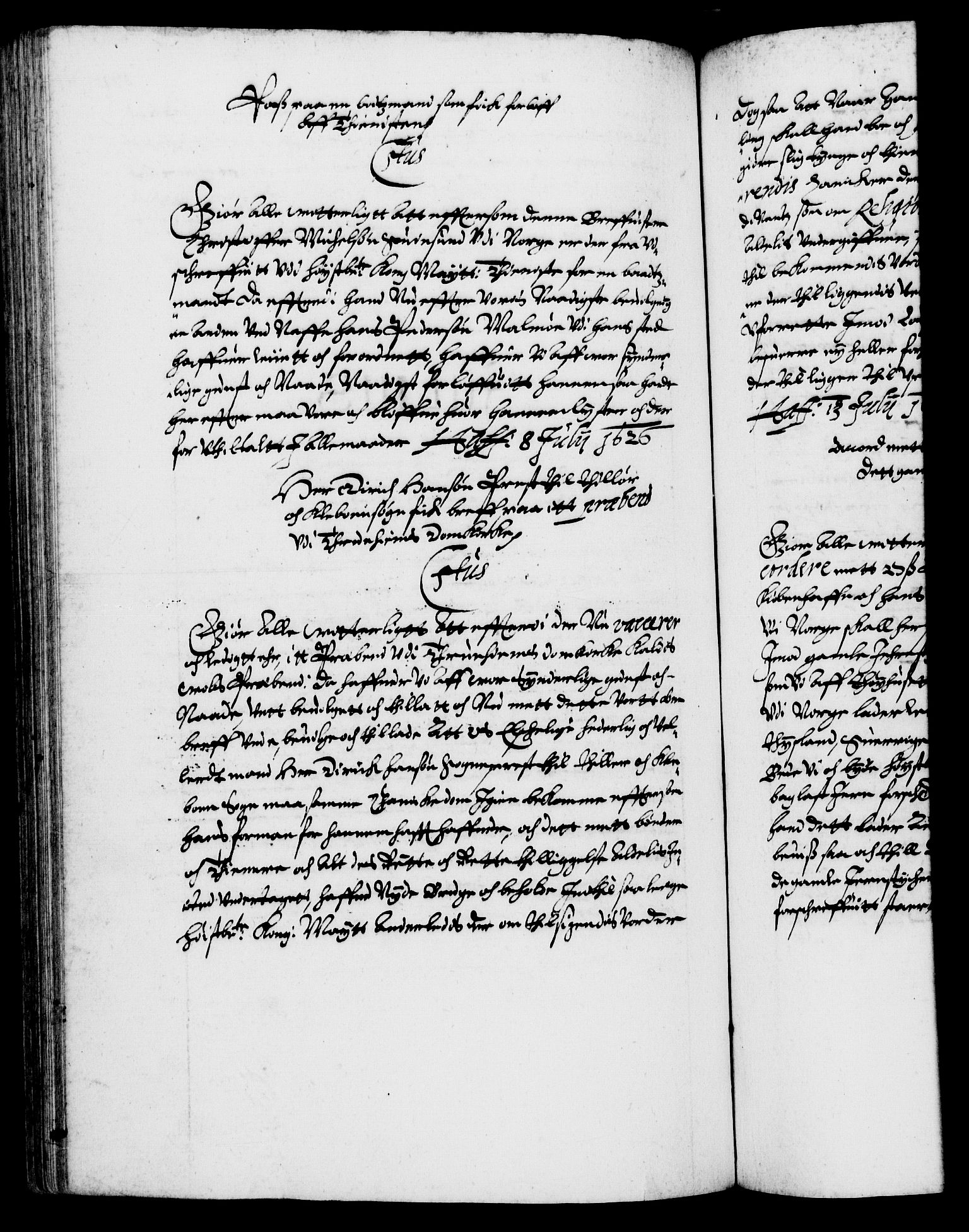 Danske Kanselli 1572-1799, AV/RA-EA-3023/F/Fc/Fca/Fcaa/L0004: Norske registre (mikrofilm), 1617-1630, p. 371b