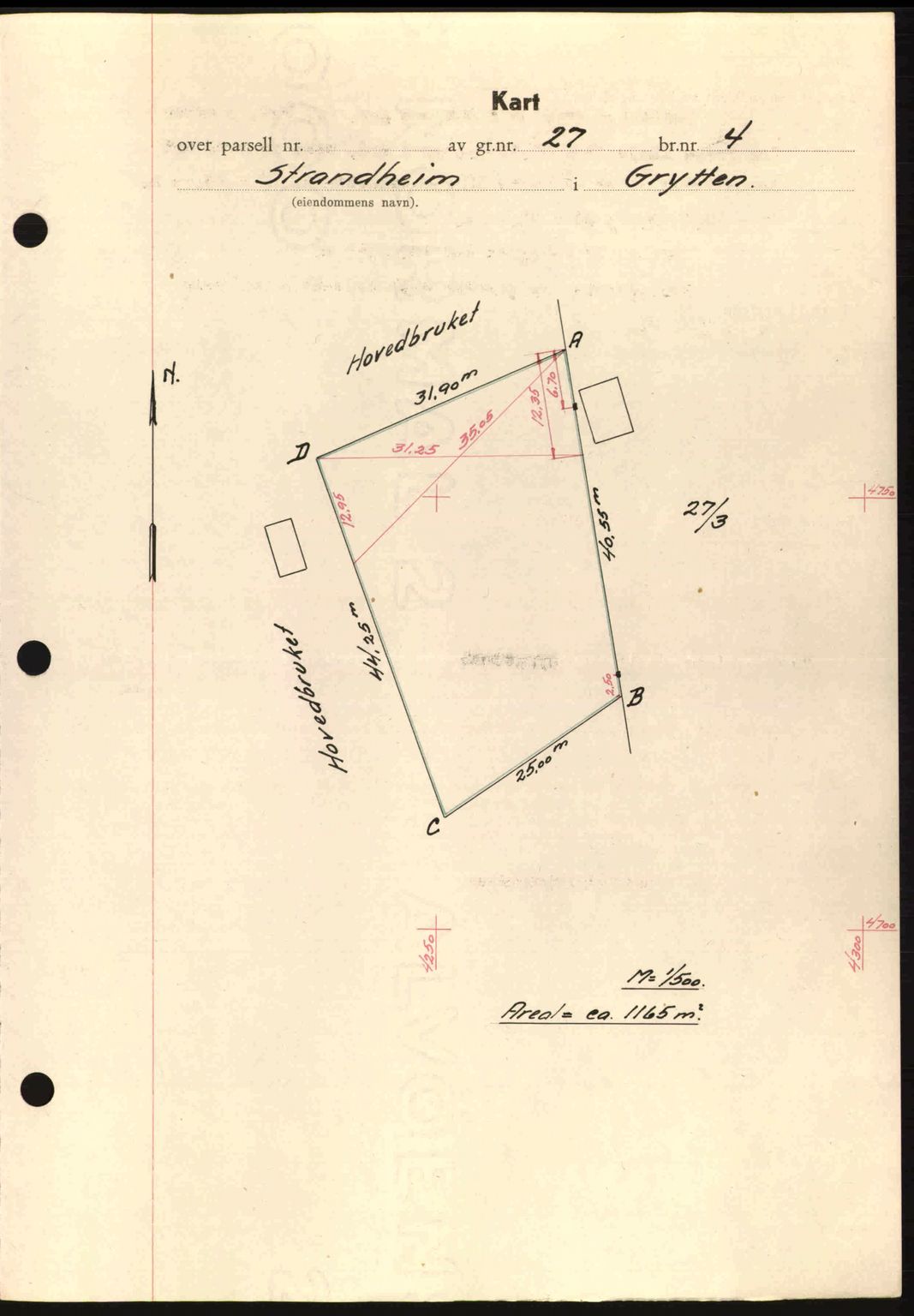 Romsdal sorenskriveri, AV/SAT-A-4149/1/2/2C: Mortgage book no. A14, 1943-1943, Diary no: : 1134/1943