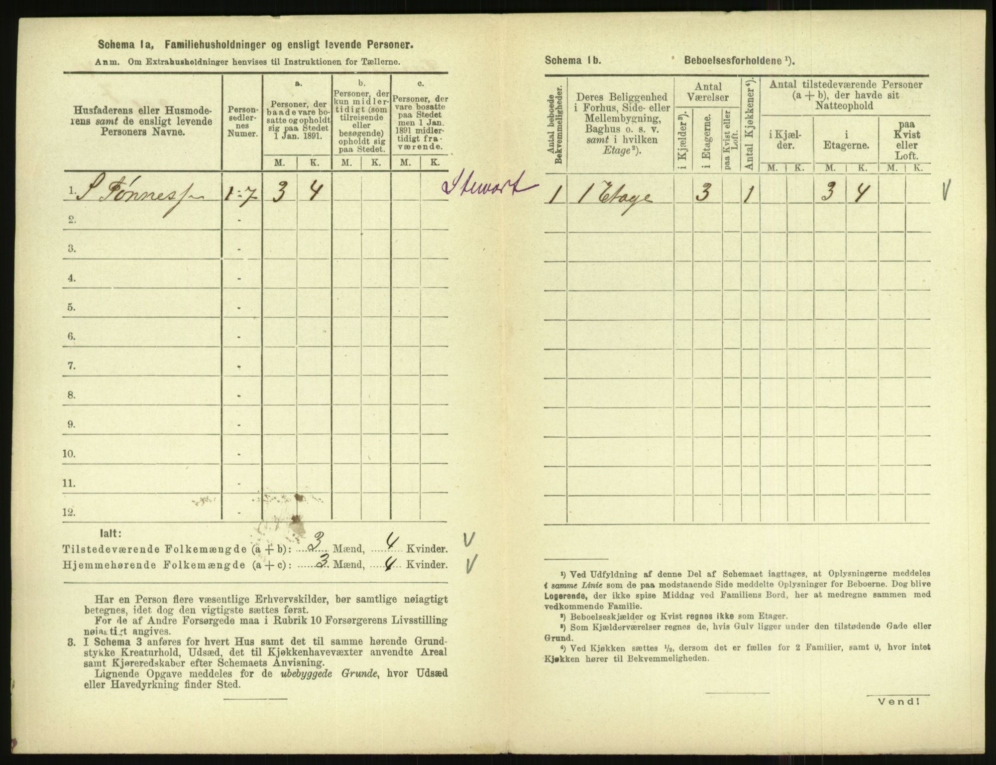 RA, 1891 census for 1003 Farsund, 1891, p. 409