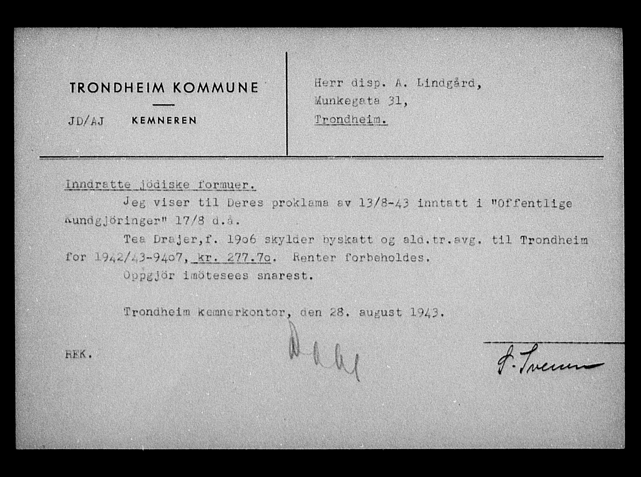 Justisdepartementet, Tilbakeføringskontoret for inndratte formuer, RA/S-1564/H/Hc/Hca/L0894: --, 1945-1947, p. 211