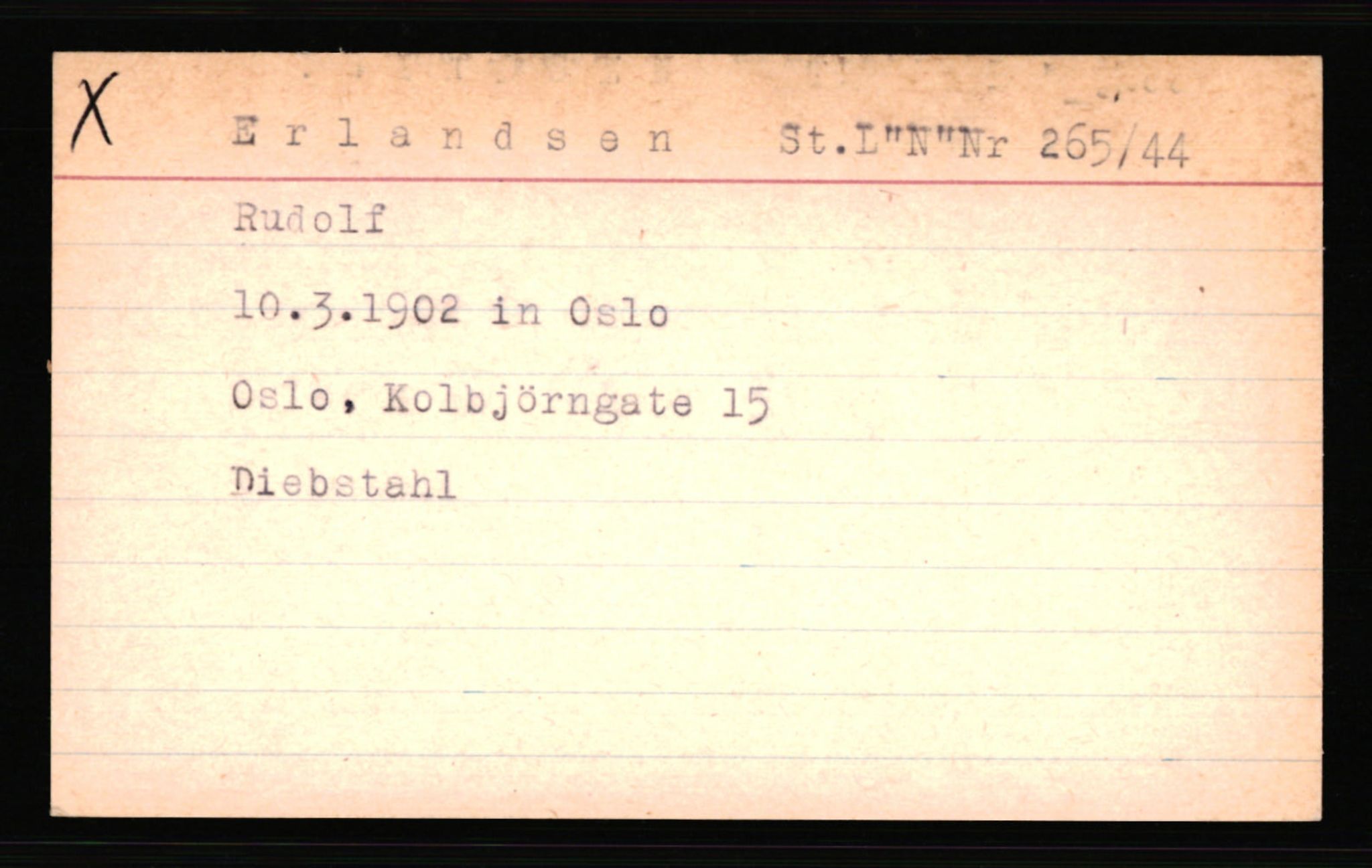 SS- und Polizeigericht Nord (IX), AV/RA-RAFA-3182/0001/C/Ca/L0002: kartotekkort for personer alfabetisk på etternavn: D-H, 1940-1945, p. 284