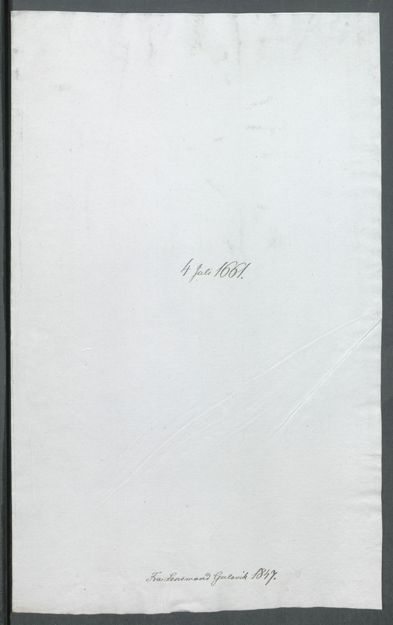 Riksarkivets diplomsamling, RA/EA-5965/F02/L0169: Dokumenter, 1661-1663, p. 36