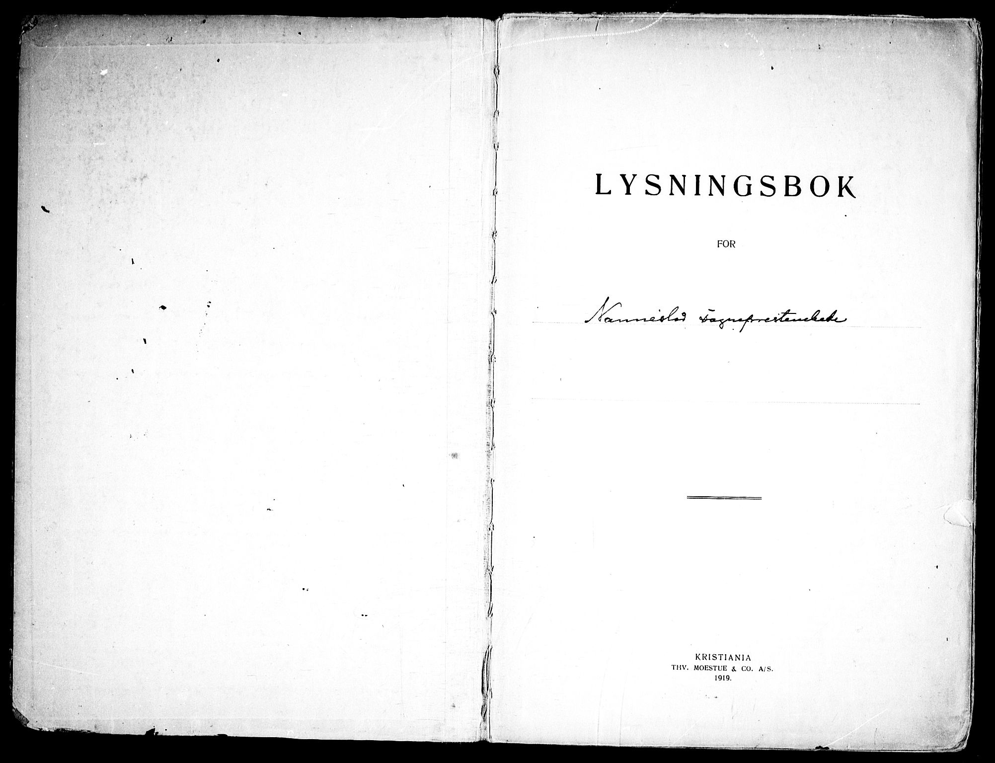 Nannestad prestekontor Kirkebøker, SAO/A-10414a/H/Ha/L0003: Banns register no. I 3, 1919-1958