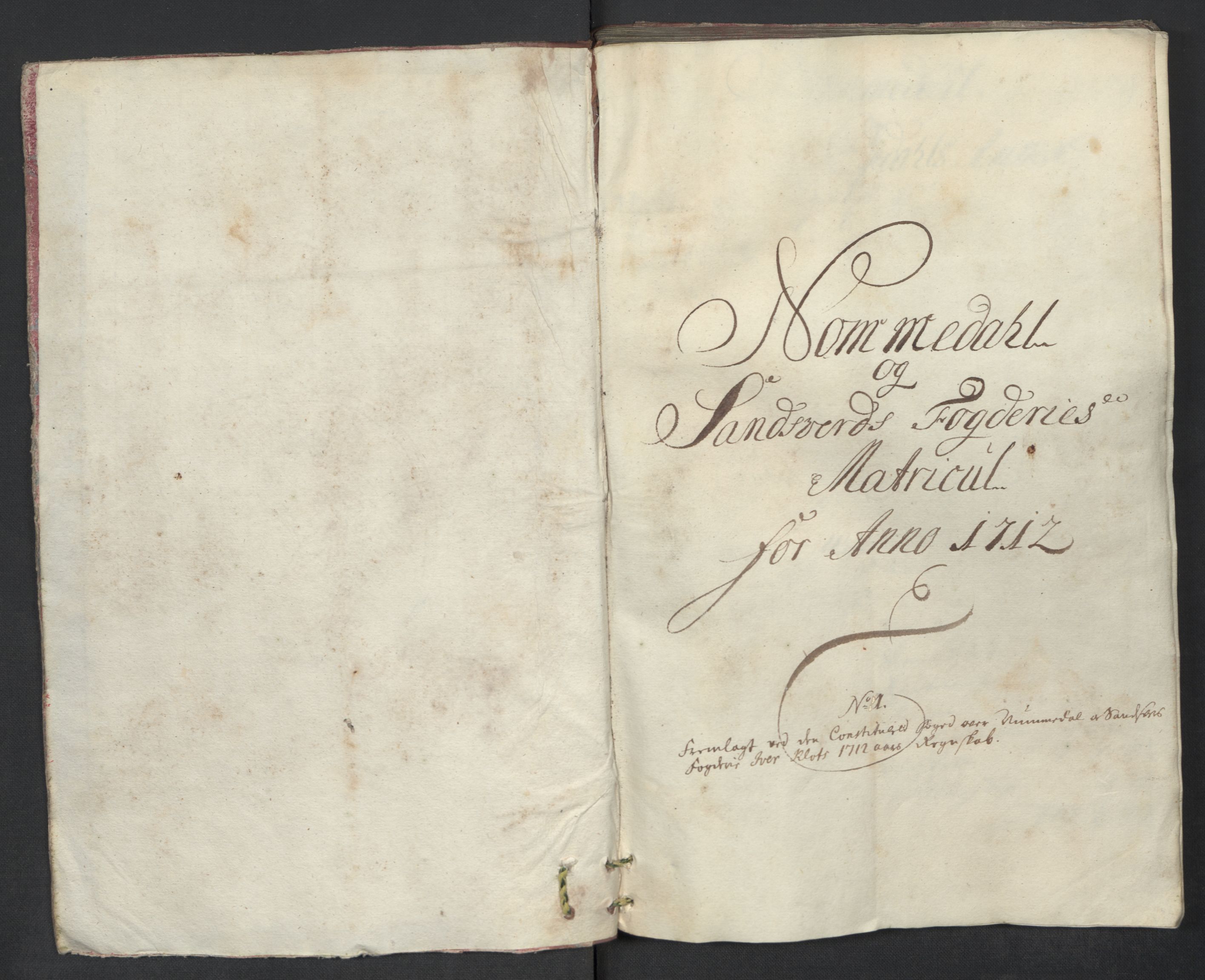 Rentekammeret inntil 1814, Reviderte regnskaper, Fogderegnskap, RA/EA-4092/R24/L1587: Fogderegnskap Numedal og Sandsvær, 1712, p. 14