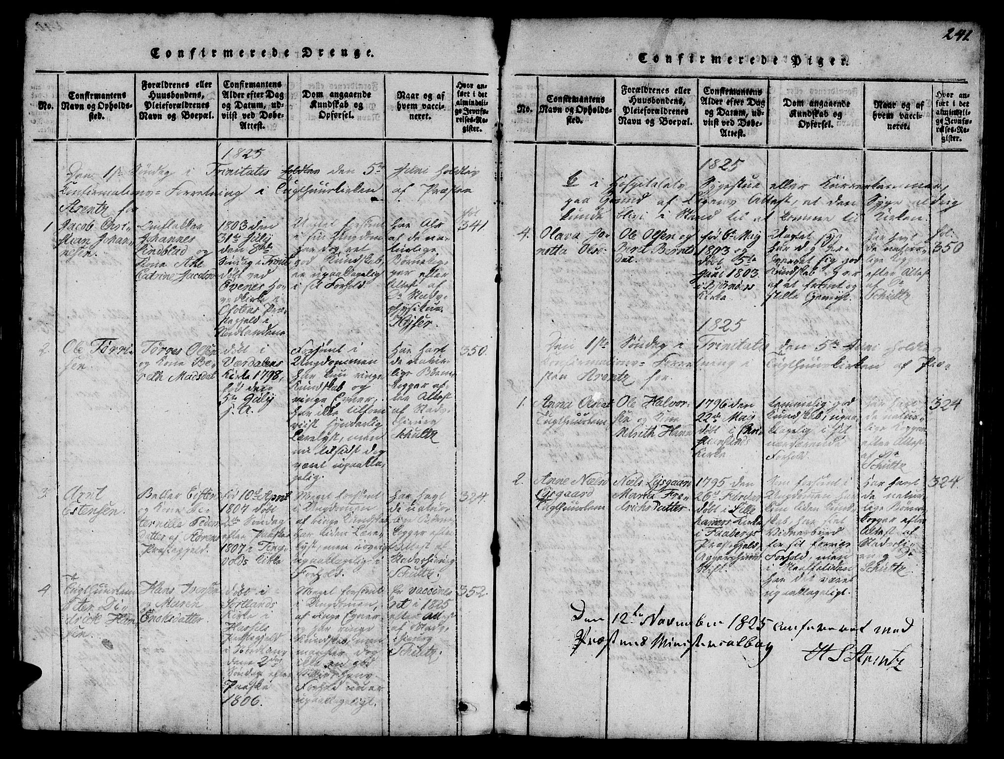 Ministerialprotokoller, klokkerbøker og fødselsregistre - Sør-Trøndelag, SAT/A-1456/623/L0478: Parish register (copy) no. 623C01, 1815-1873, p. 241