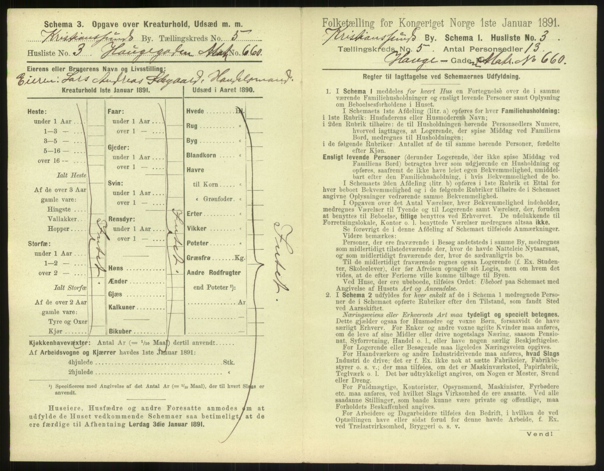 RA, 1891 census for 1503 Kristiansund, 1891, p. 432