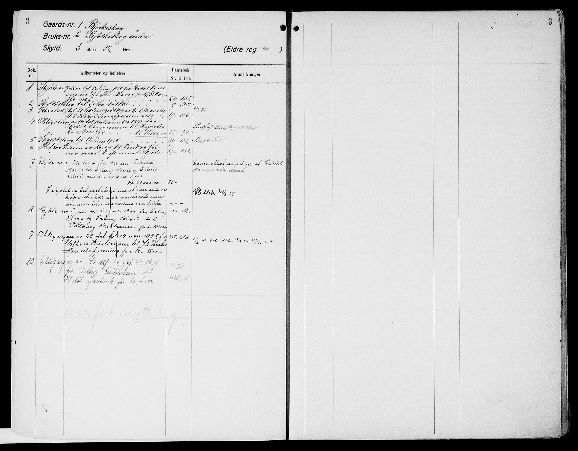 Moss sorenskriveri, SAO/A-10168: Mortgage register no. X 1, 1792-1960, p. 3
