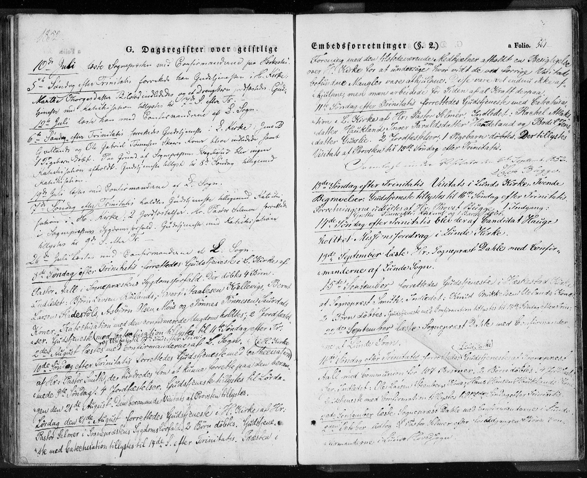 Lund sokneprestkontor, AV/SAST-A-101809/S06/L0008: Parish register (official) no. A 7.2, 1833-1854, p. 561