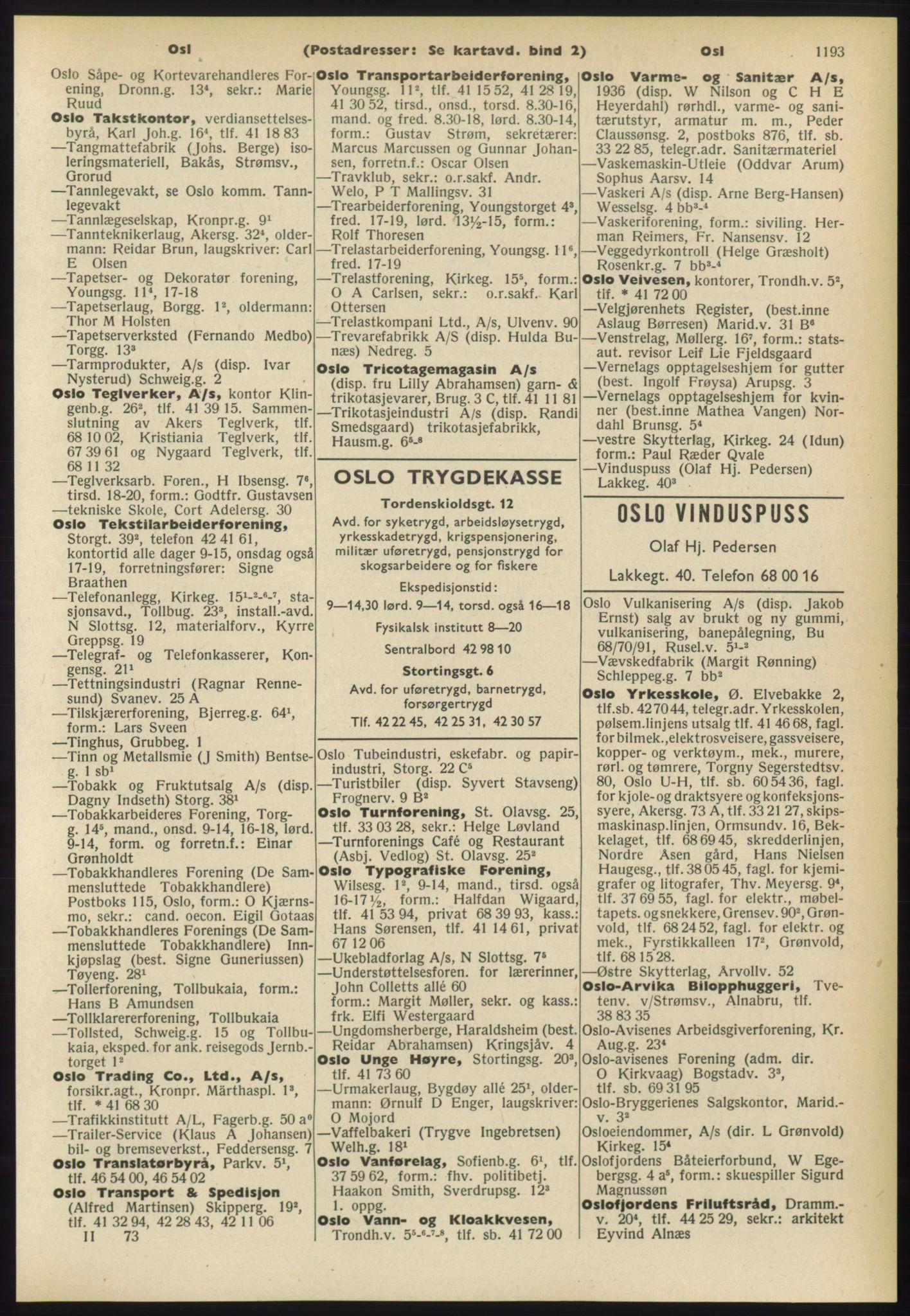 Kristiania/Oslo adressebok, PUBL/-, 1960-1961, p. 1193