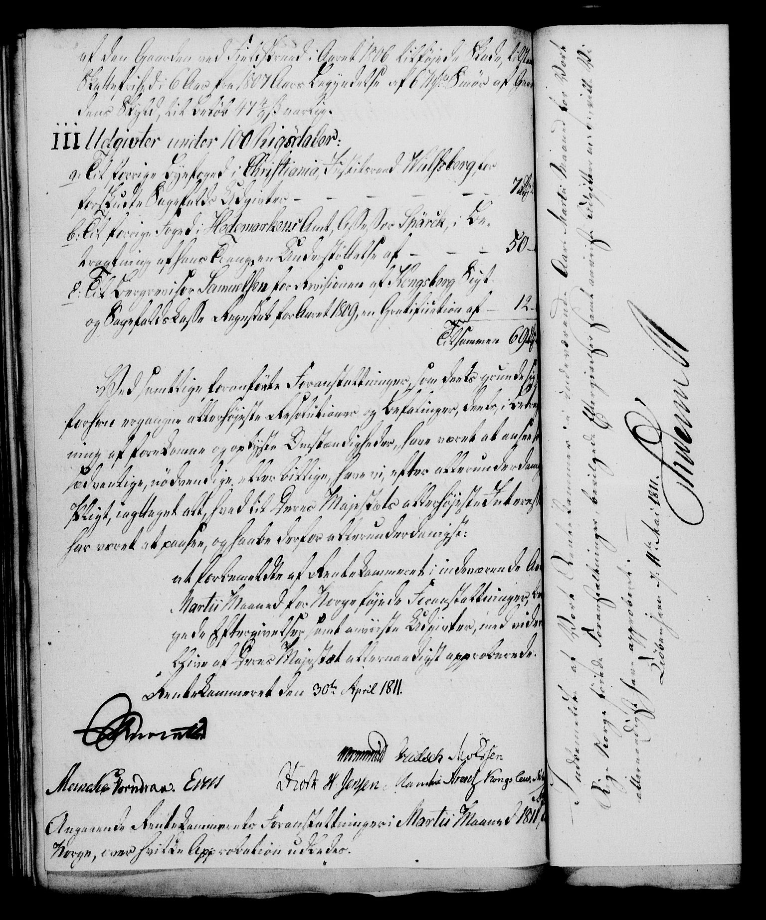 Rentekammeret, Kammerkanselliet, RA/EA-3111/G/Gf/Gfa/L0093: Norsk relasjons- og resolusjonsprotokoll (merket RK 52.93), 1811, p. 219