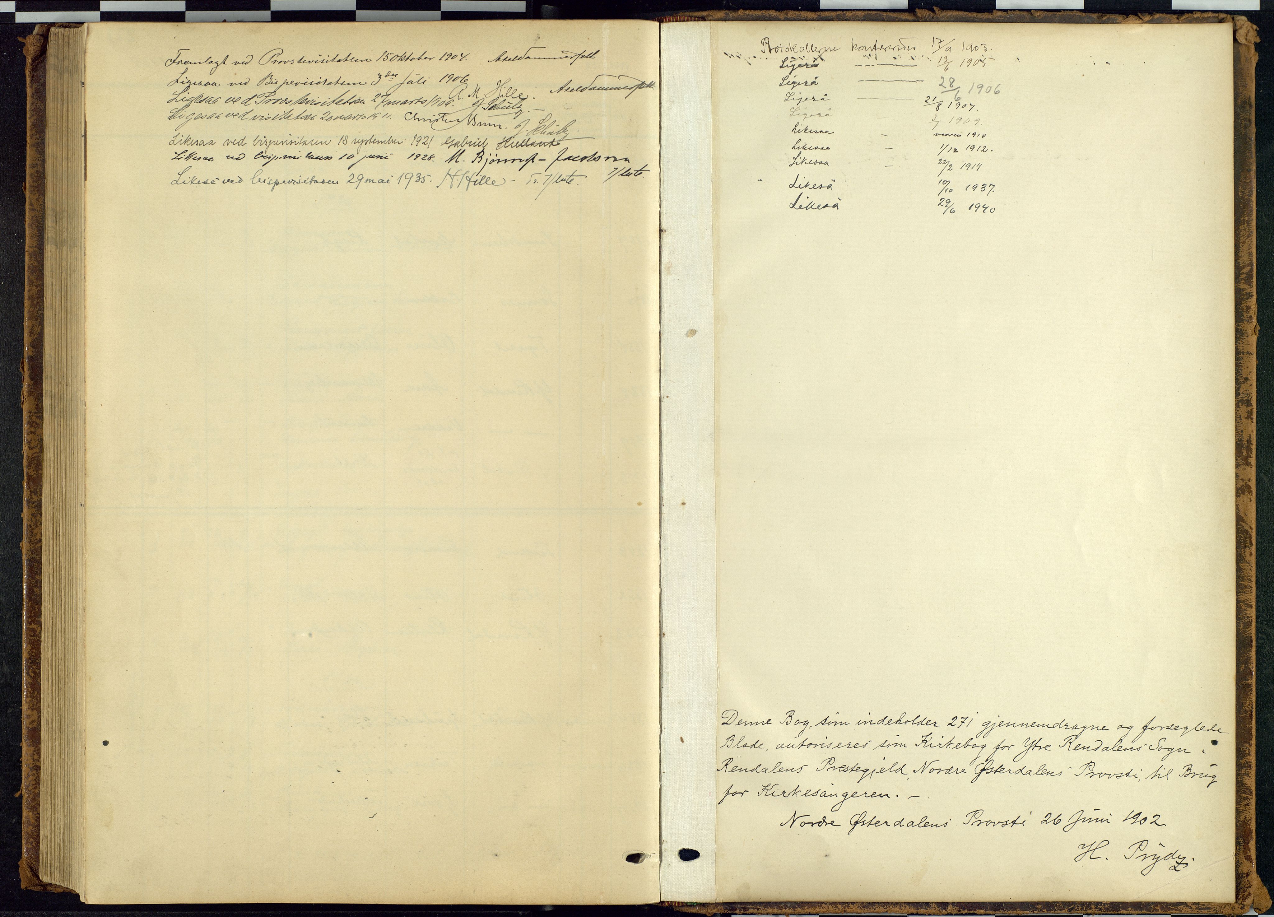Rendalen prestekontor, SAH/PREST-054/H/Ha/Hab/L0010: Parish register (copy) no. 10, 1903-1940, p. 272