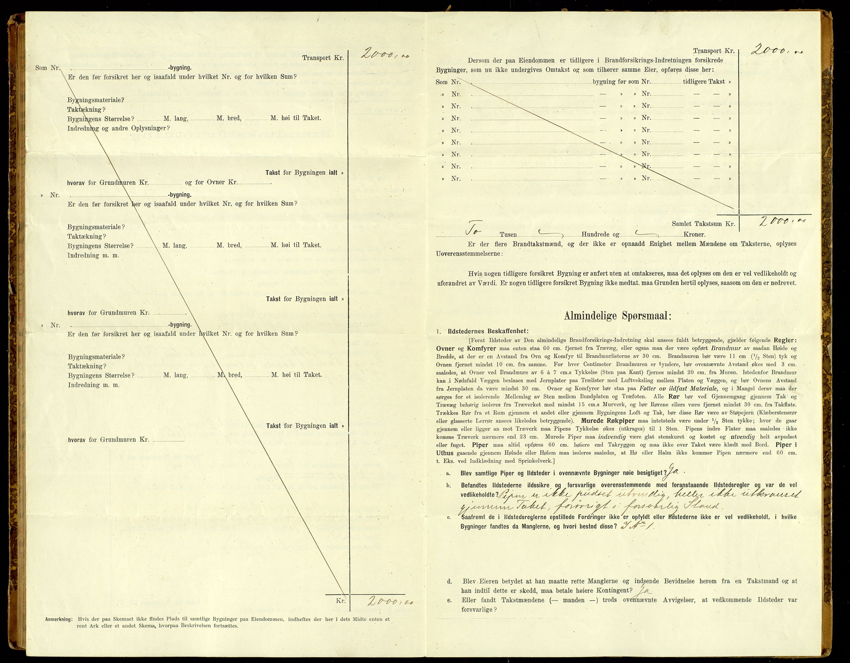 Norges Brannkasse, Fåberg, SAH/NBRANF-041/F/L0005: Branntakstprotokoll, 1895-1935