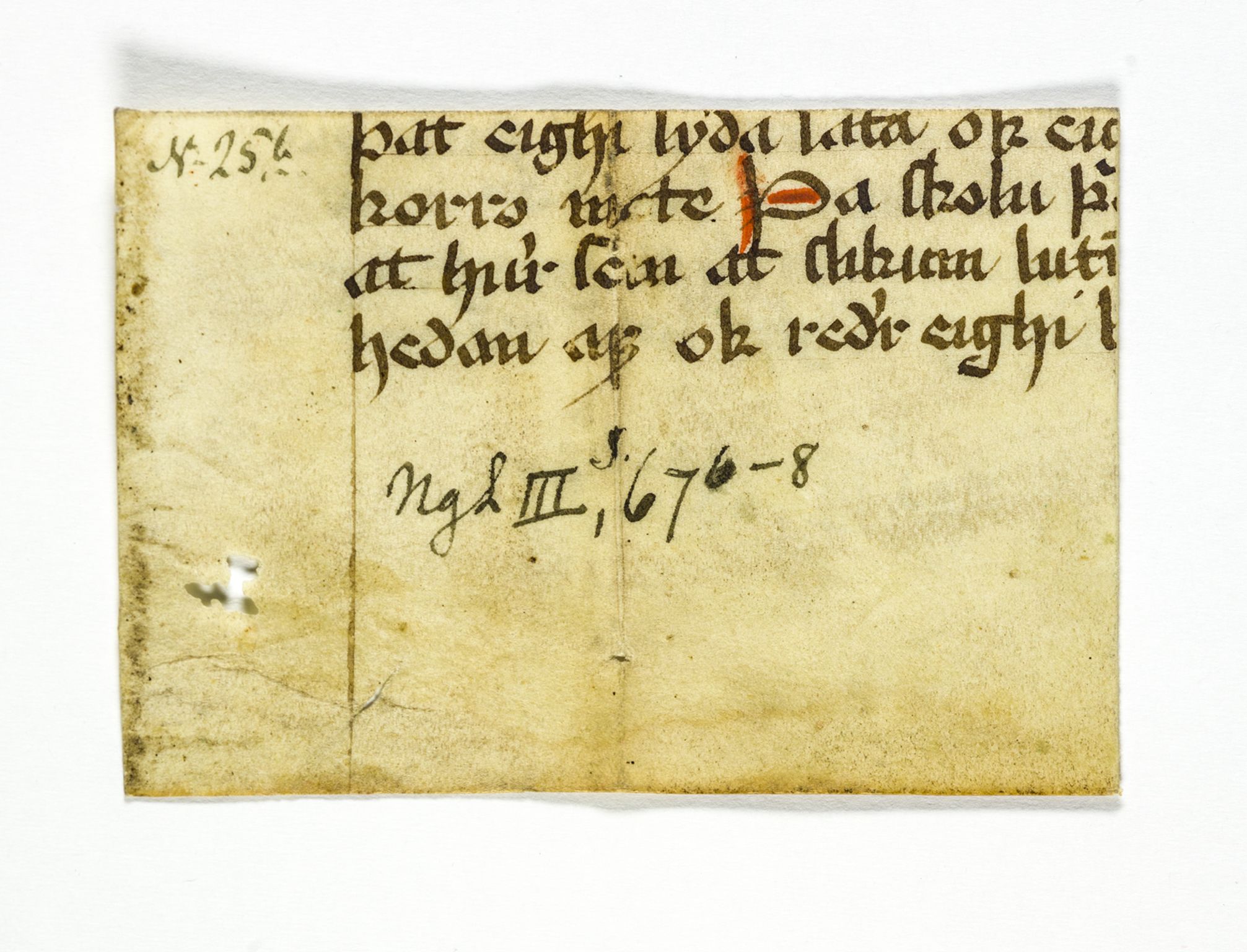 Riksarkivets diplomsamling, AV/RA-EA-5965/F26/L0003: Norrøne membranfragmenter bestand 11-30, 1100-1536, p. 153