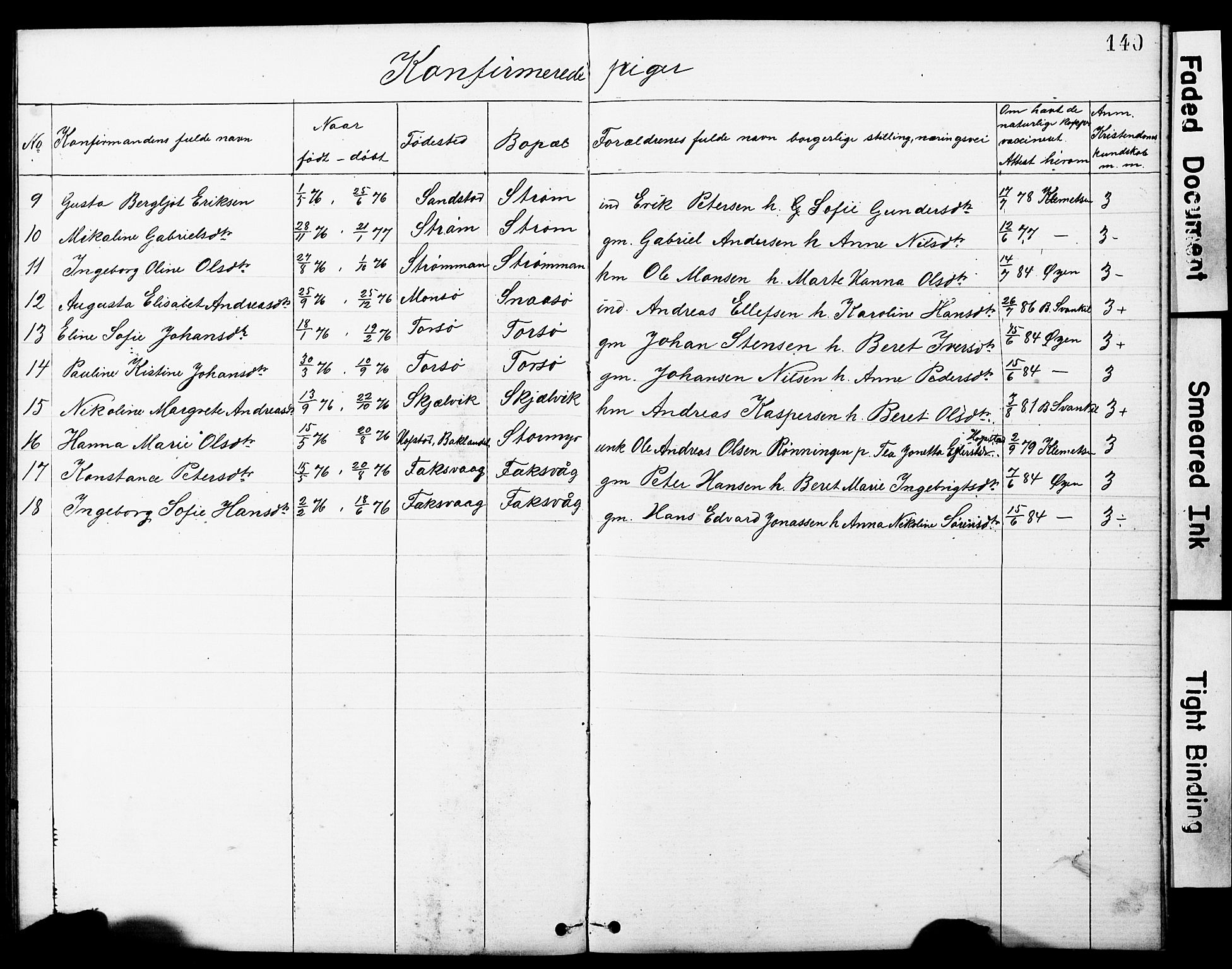 Ministerialprotokoller, klokkerbøker og fødselsregistre - Sør-Trøndelag, SAT/A-1456/634/L0541: Parish register (copy) no. 634C03, 1874-1891, p. 140