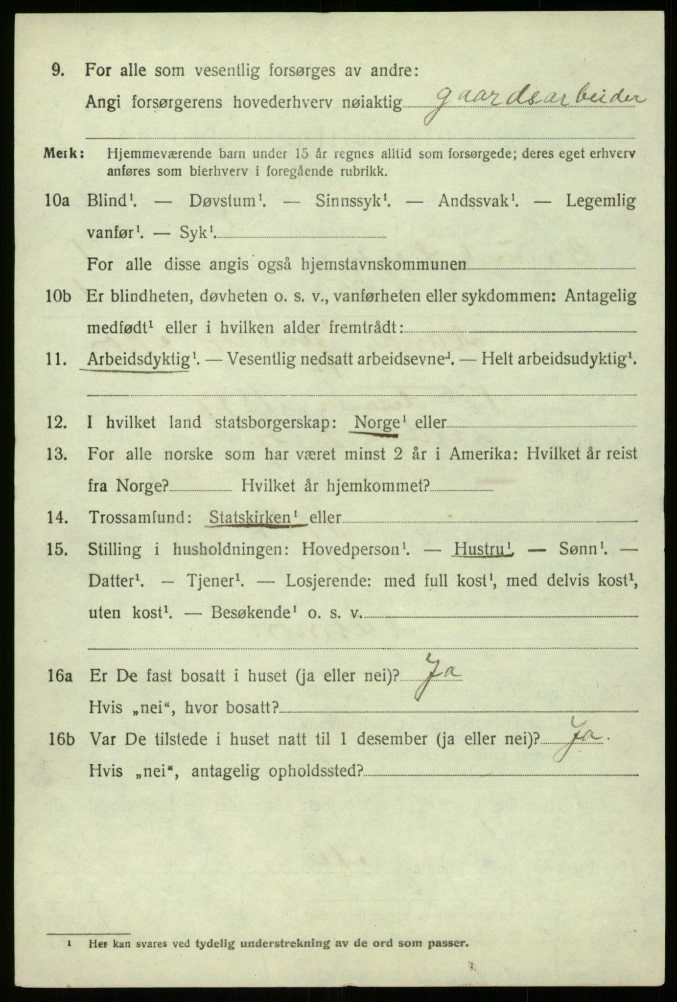 SAB, 1920 census for Borgund, 1920, p. 715