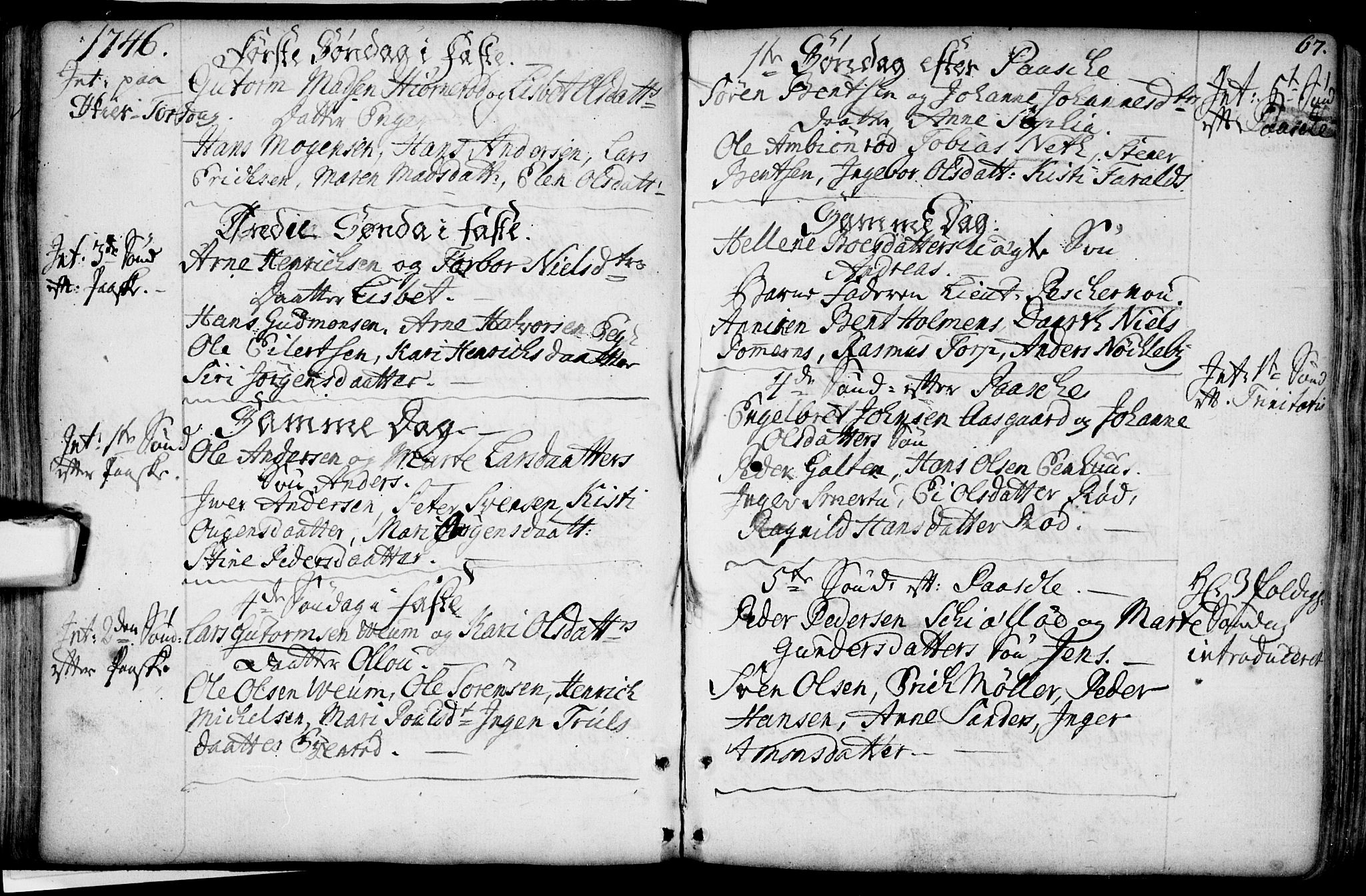 Glemmen prestekontor Kirkebøker, AV/SAO-A-10908/F/Fa/L0001: Parish register (official) no. 1, 1733-1759, p. 67