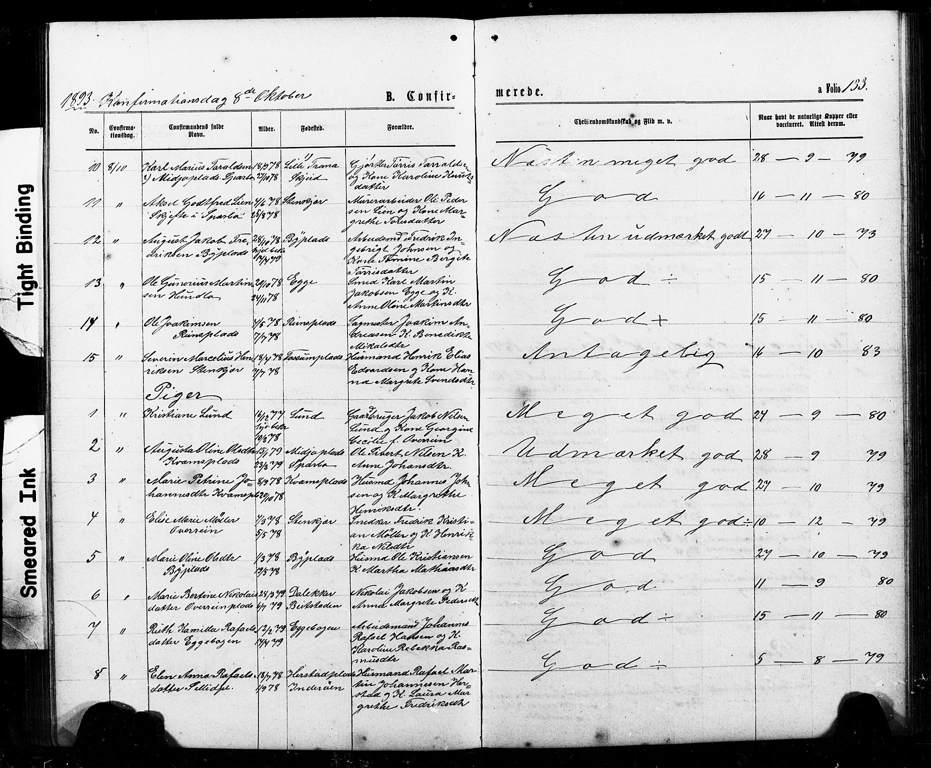 Ministerialprotokoller, klokkerbøker og fødselsregistre - Nord-Trøndelag, AV/SAT-A-1458/740/L0380: Parish register (copy) no. 740C01, 1868-1902, p. 133