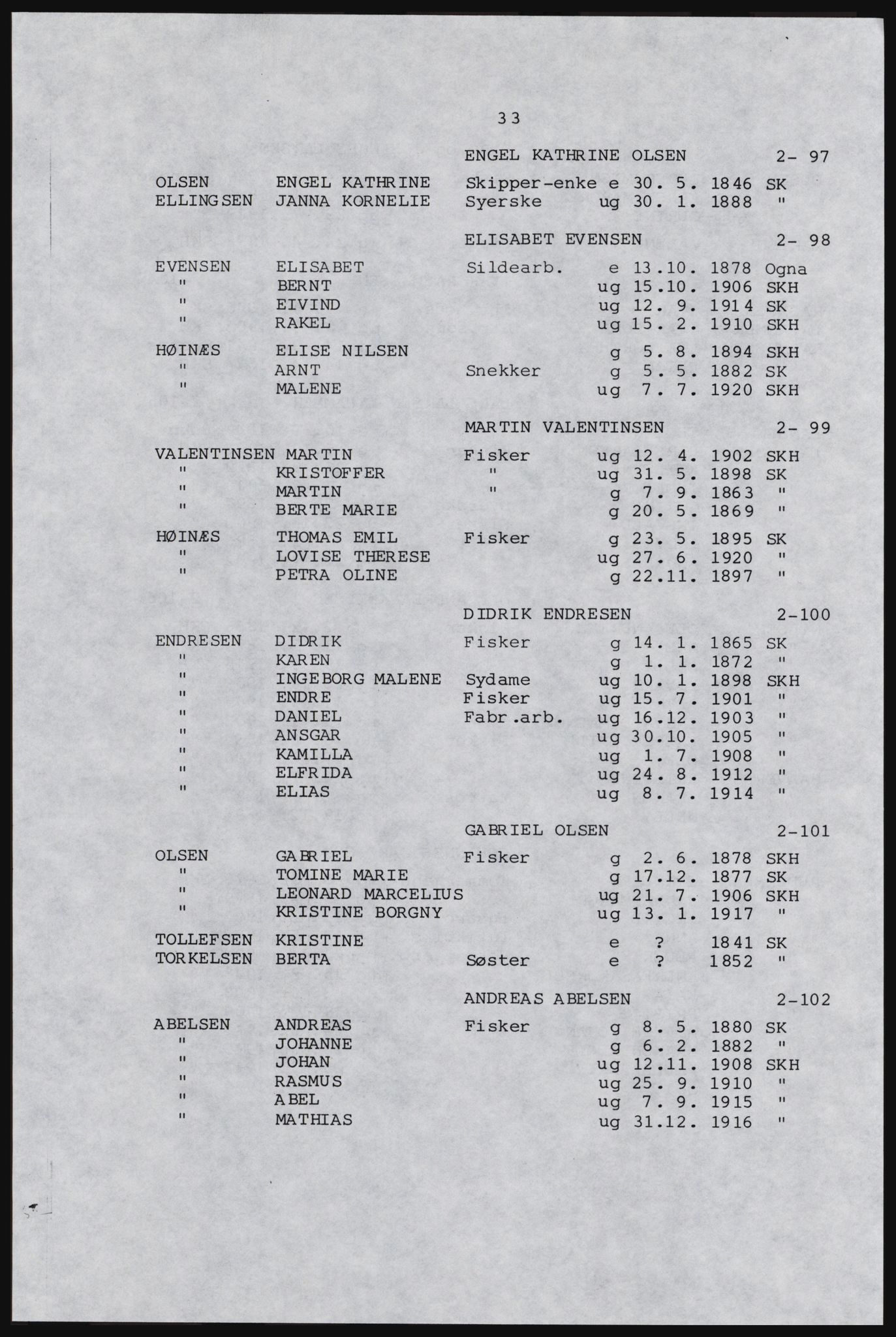 SAST, Copy of 1920 census for Karmøy, 1920, p. 45
