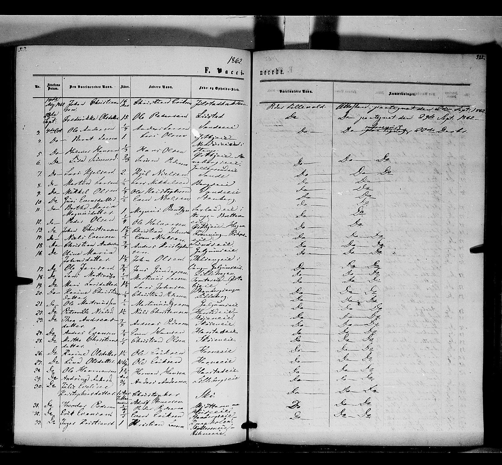 Romedal prestekontor, SAH/PREST-004/K/L0005: Parish register (official) no. 5, 1862-1874, p. 322