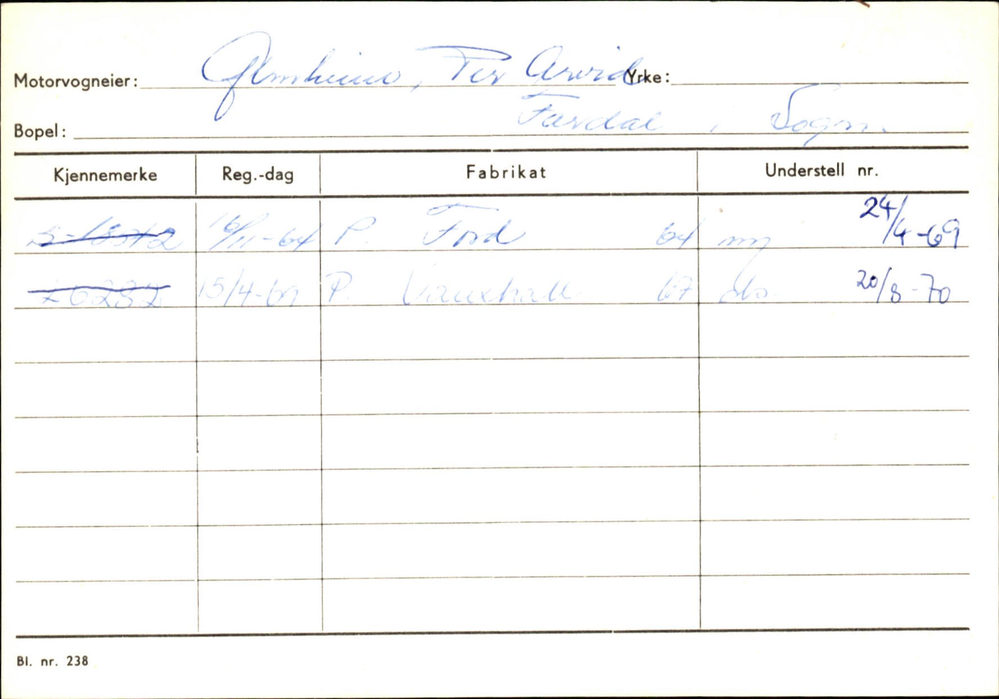 Statens vegvesen, Sogn og Fjordane vegkontor, AV/SAB-A-5301/4/F/L0125: Eigarregister Sogndal V-Å. Aurland A-Å. Fjaler A-N, 1945-1975, p. 219