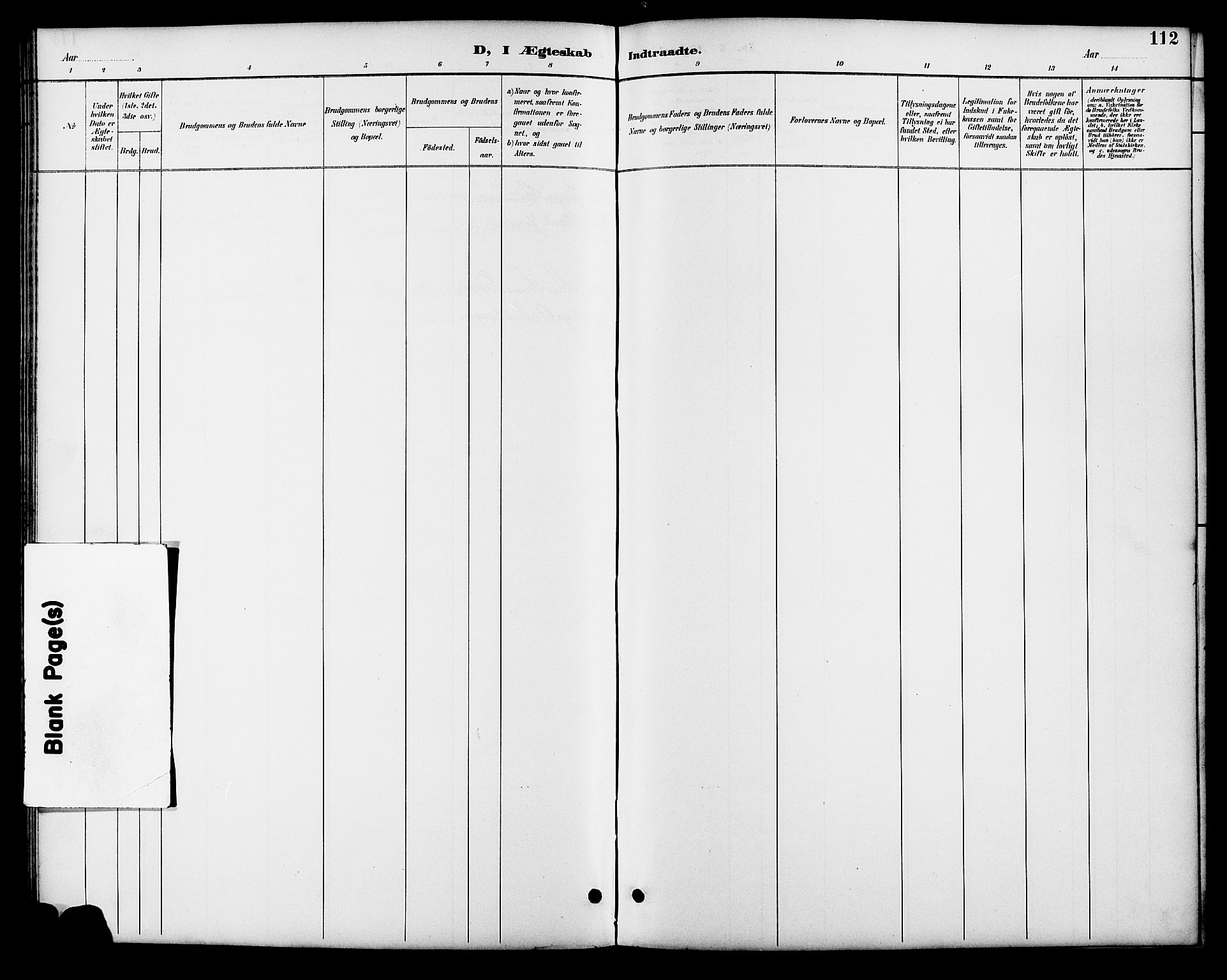 Åmli sokneprestkontor, SAK/1111-0050/F/Fb/Fbb/L0002: Parish register (copy) no. B 2, 1890-1905, p. 112