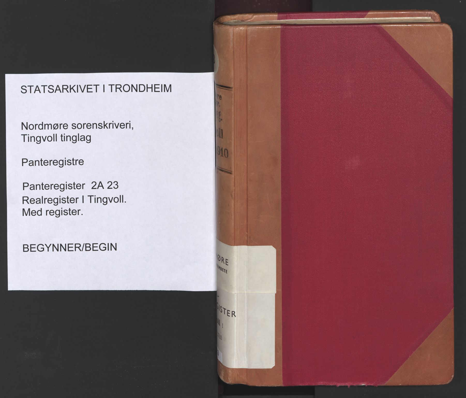 Nordmøre sorenskriveri, SAT/A-4132/1/2/2A/L0023: Mortgage register no. 23, 1863-1910