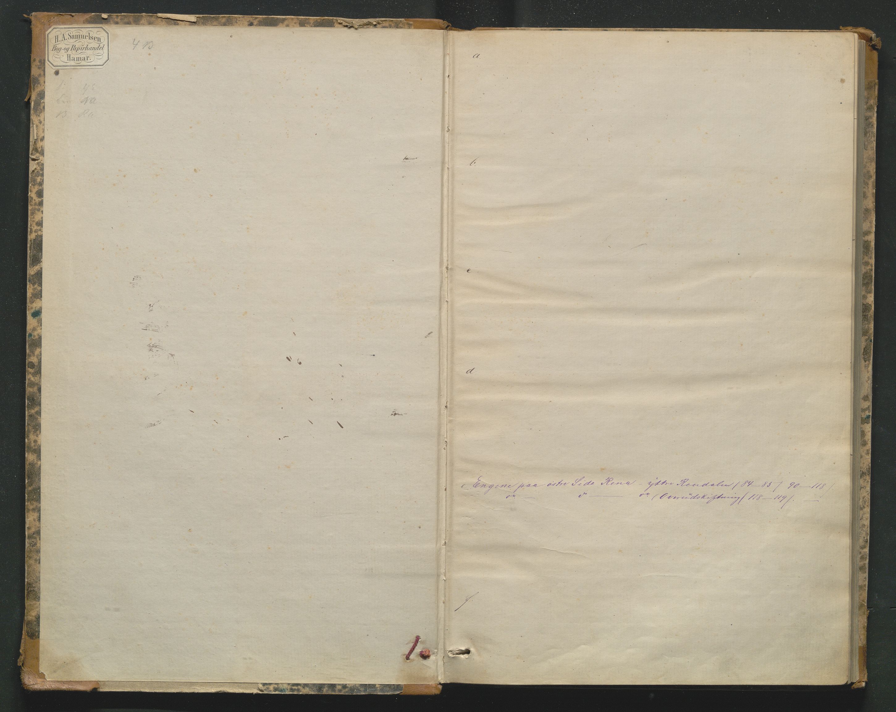 Utskiftningsformannen i Hedmark fylke, AV/SAH-JORDSKIFTEH-001/H/Ha/L0007/0001: Forhandlingsprotokoller, nr. 16 og 17 / Forhandlingsprotokoll nr. 16, 1873-1889