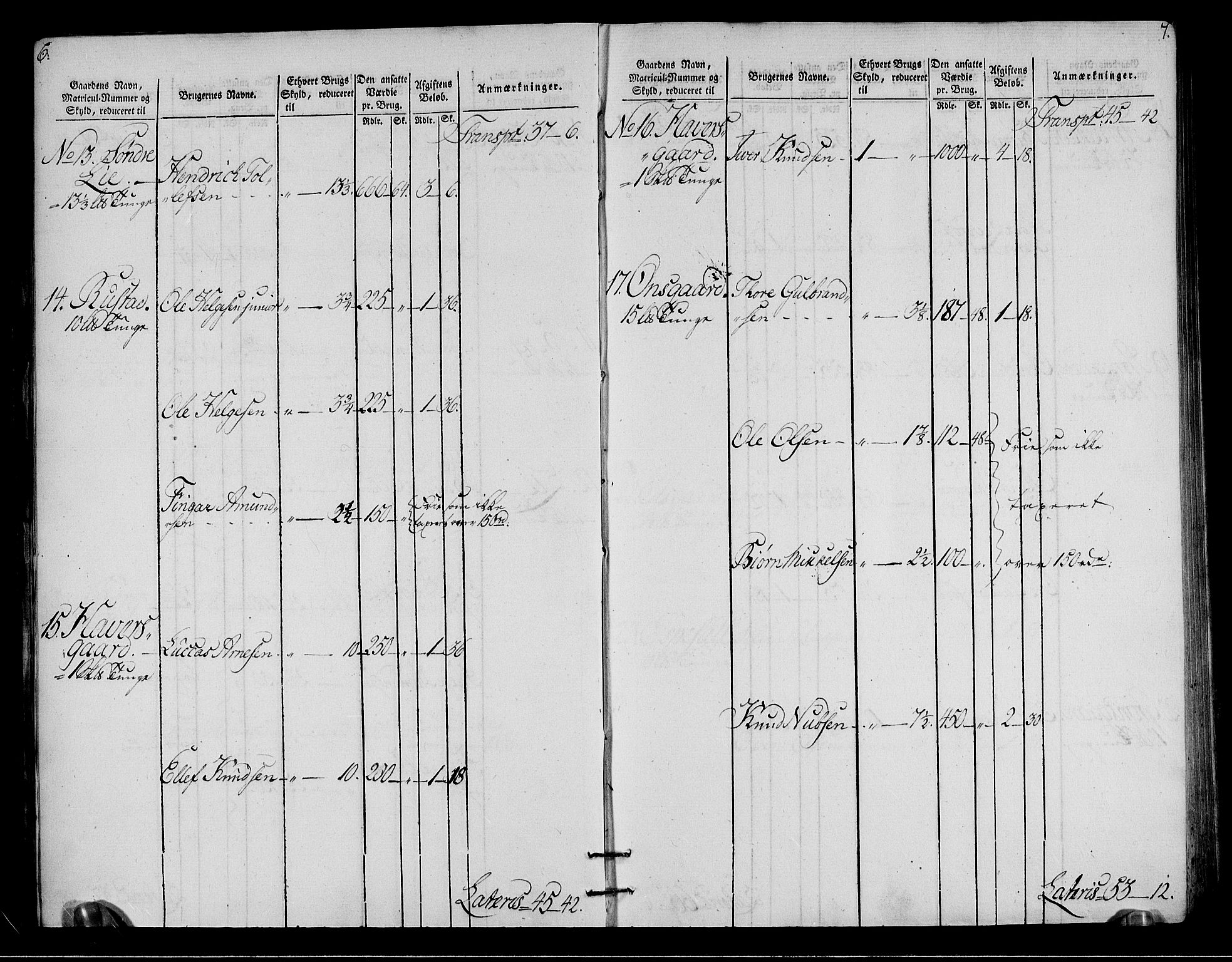 Rentekammeret inntil 1814, Realistisk ordnet avdeling, AV/RA-EA-4070/N/Ne/Nea/L0050: Ringerike og Hallingdal fogderi. Oppebørselsregister for Hallingdal, 1803-1804, p. 6