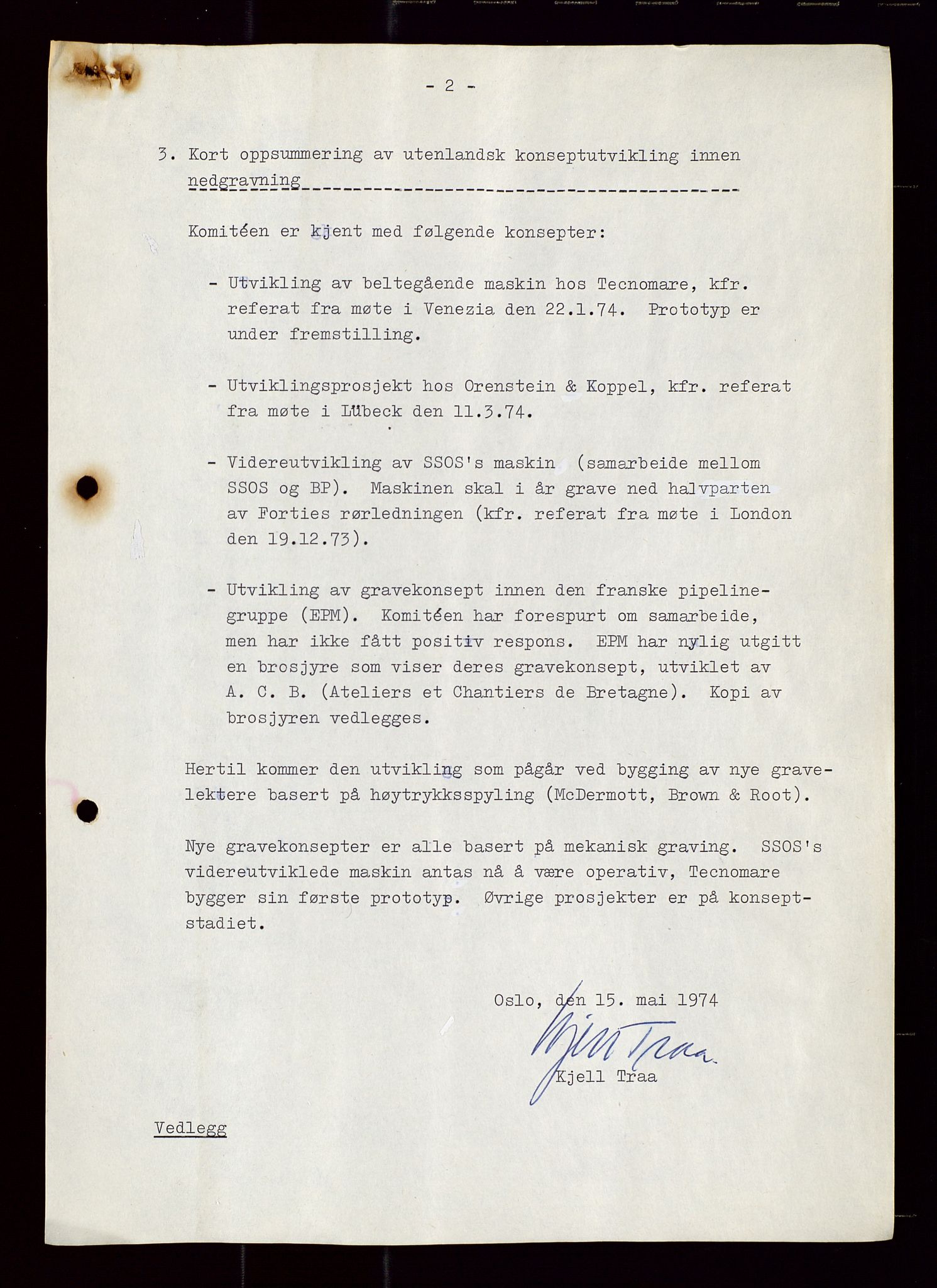 Industridepartementet, Oljekontoret, AV/SAST-A-101348/Di/L0001: DWP, møter juni - november, komiteemøter nr. 19 - 26, 1973-1974, p. 593