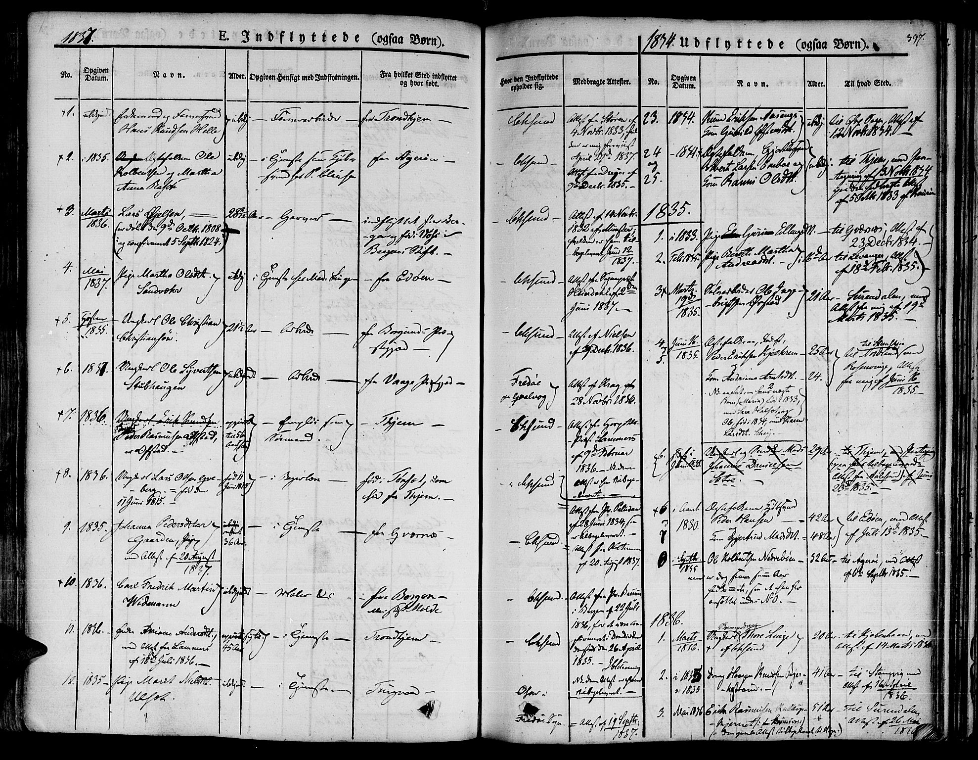 Ministerialprotokoller, klokkerbøker og fødselsregistre - Møre og Romsdal, SAT/A-1454/572/L0843: Parish register (official) no. 572A06, 1832-1842, p. 397