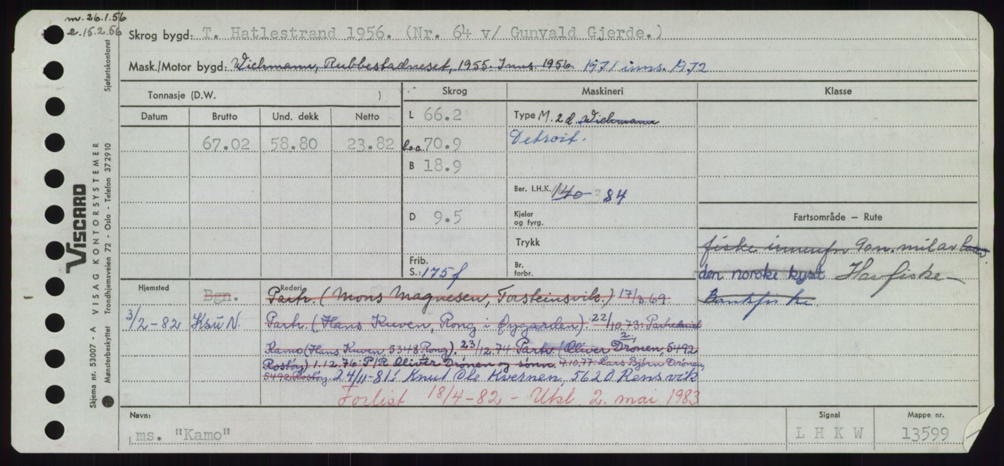 Sjøfartsdirektoratet med forløpere, Skipsmålingen, RA/S-1627/H/Hd/L0020: Fartøy, K-Kon, p. 35