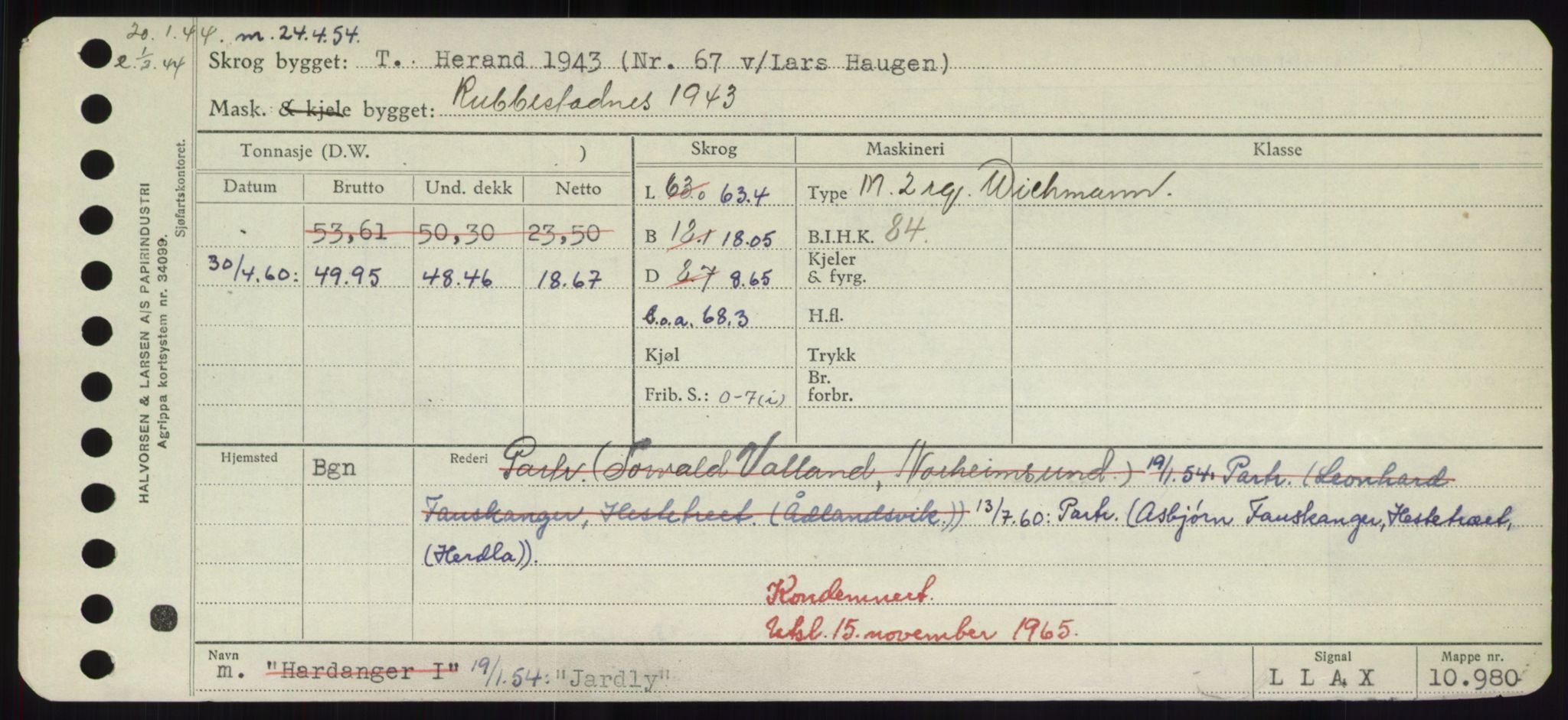 Sjøfartsdirektoratet med forløpere, Skipsmålingen, AV/RA-S-1627/H/Hd/L0019: Fartøy, J, p. 215