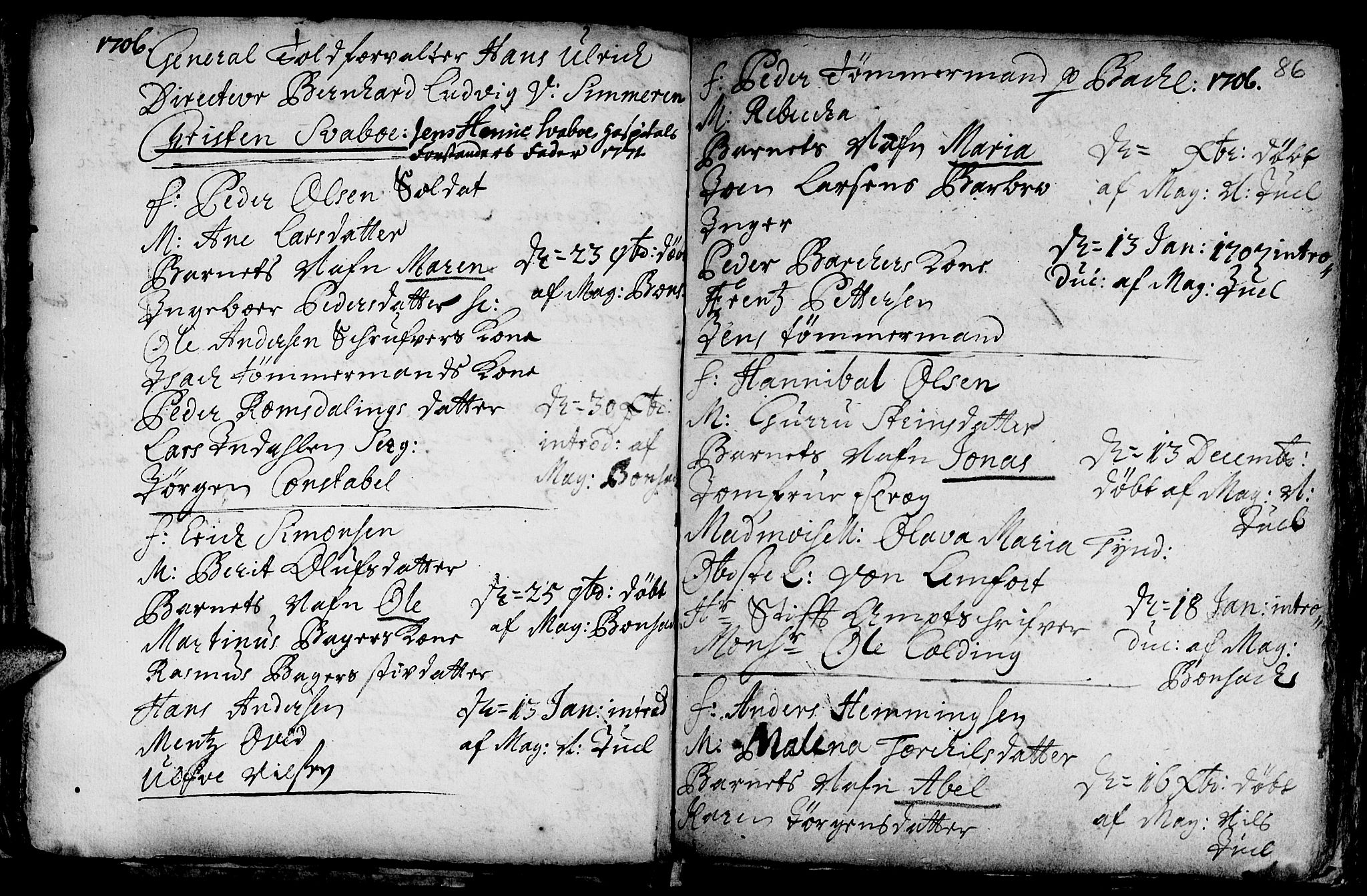 Ministerialprotokoller, klokkerbøker og fødselsregistre - Sør-Trøndelag, SAT/A-1456/601/L0034: Parish register (official) no. 601A02, 1702-1714, p. 86
