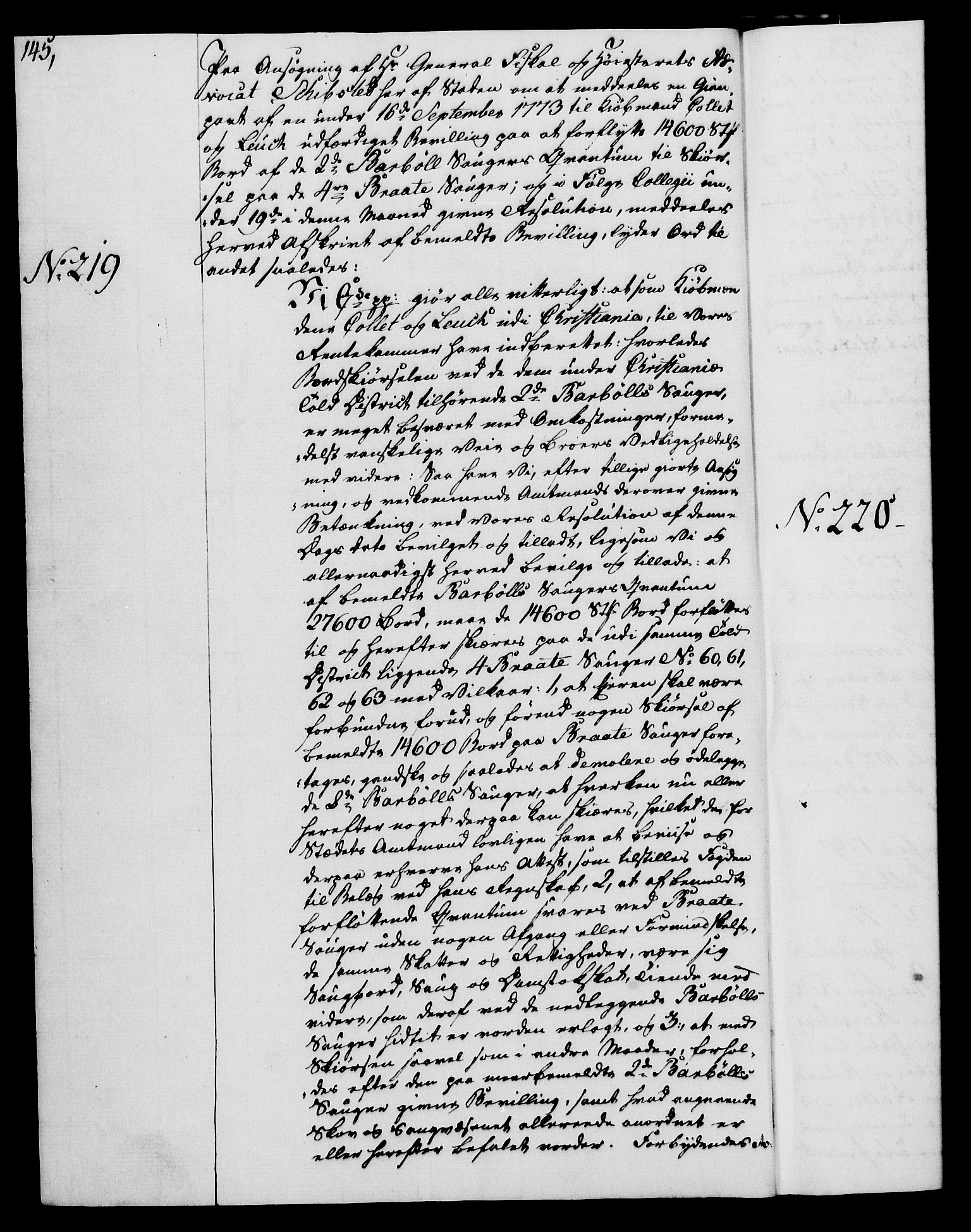 Rentekammeret, Kammerkanselliet, RA/EA-3111/G/Gg/Gga/L0015: Norsk ekspedisjonsprotokoll med register (merket RK 53.15), 1790-1791, p. 145